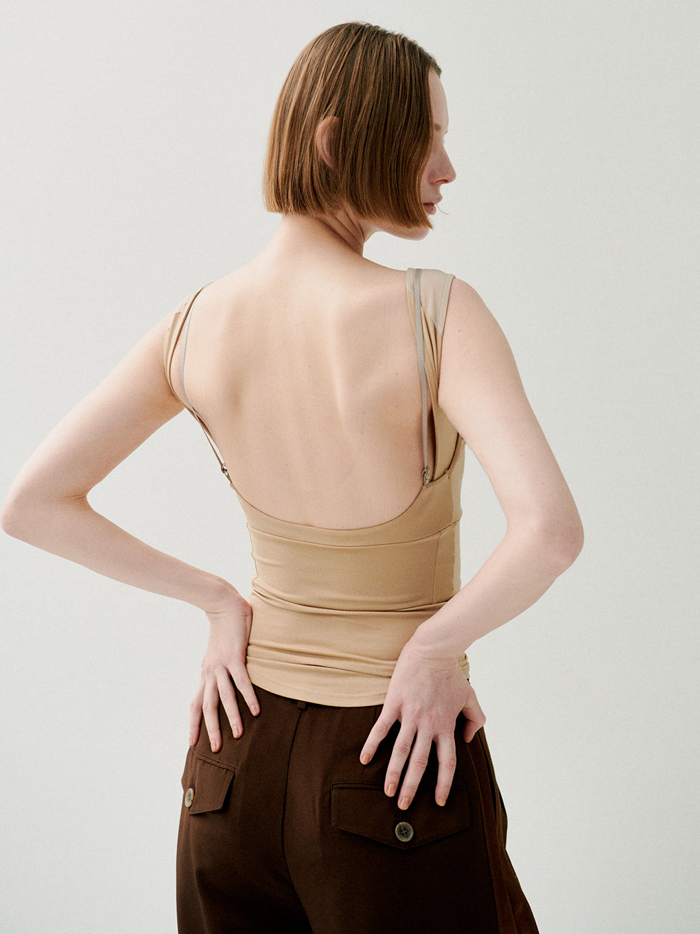 Mizuno × Ameri CROPPED CAMISOLE TOPS