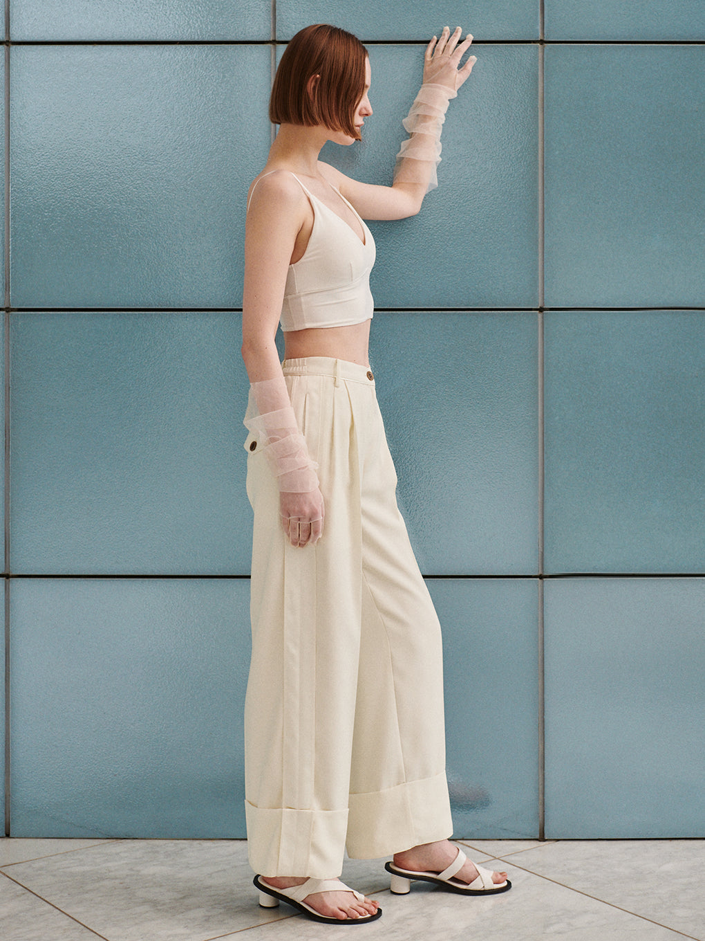 Mizuno × Ameri CROPPED CAMISOLE TOPS