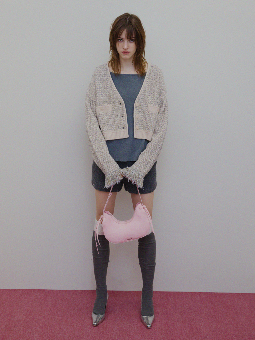 UND TWEED SHORT KNIT CARDIGAN