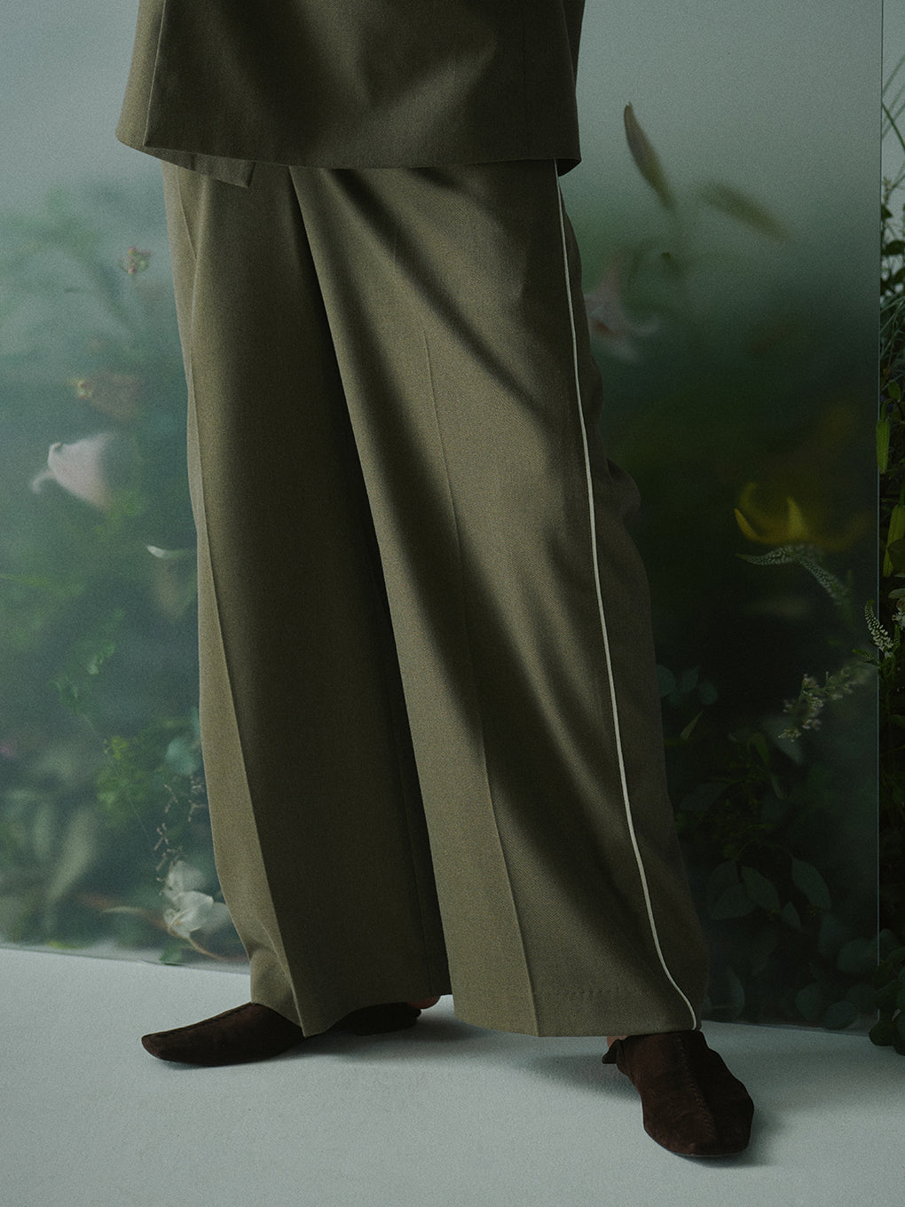 UND MIX FABRIC PATTERN JACKET