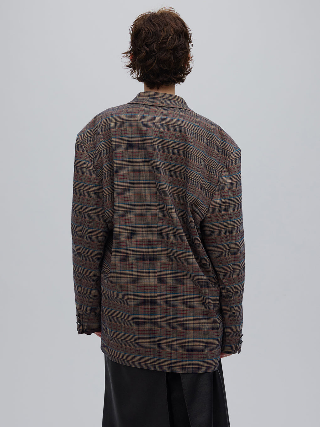 DEFORMATION TACK CHECK JACKET