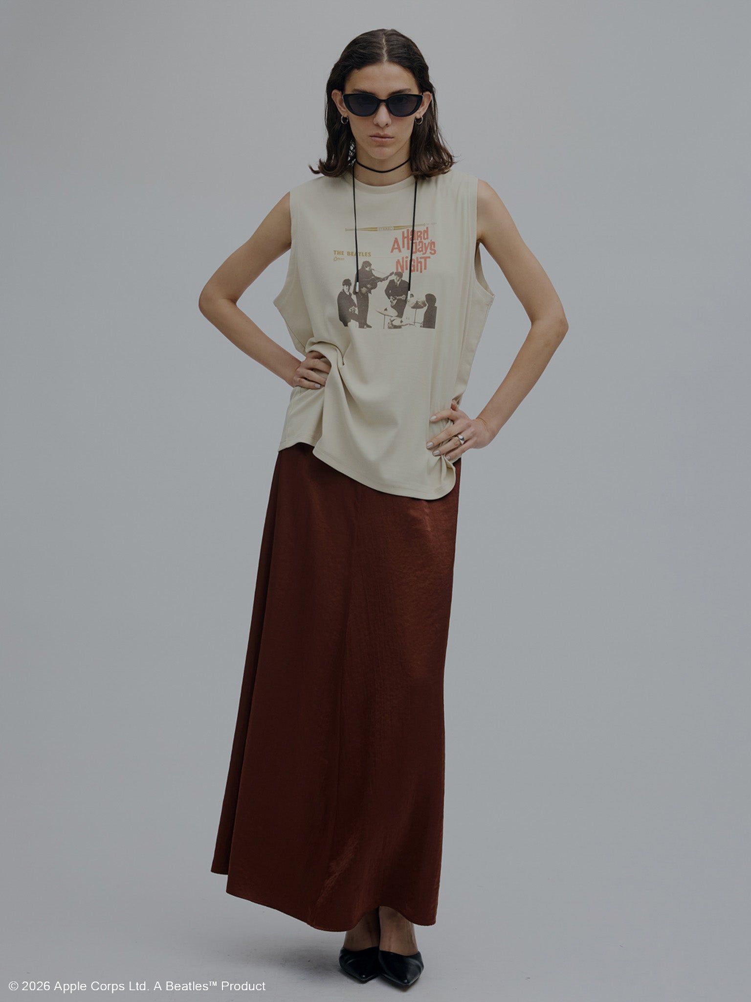 THE BEATLES × Ameri RIB TANK TOP