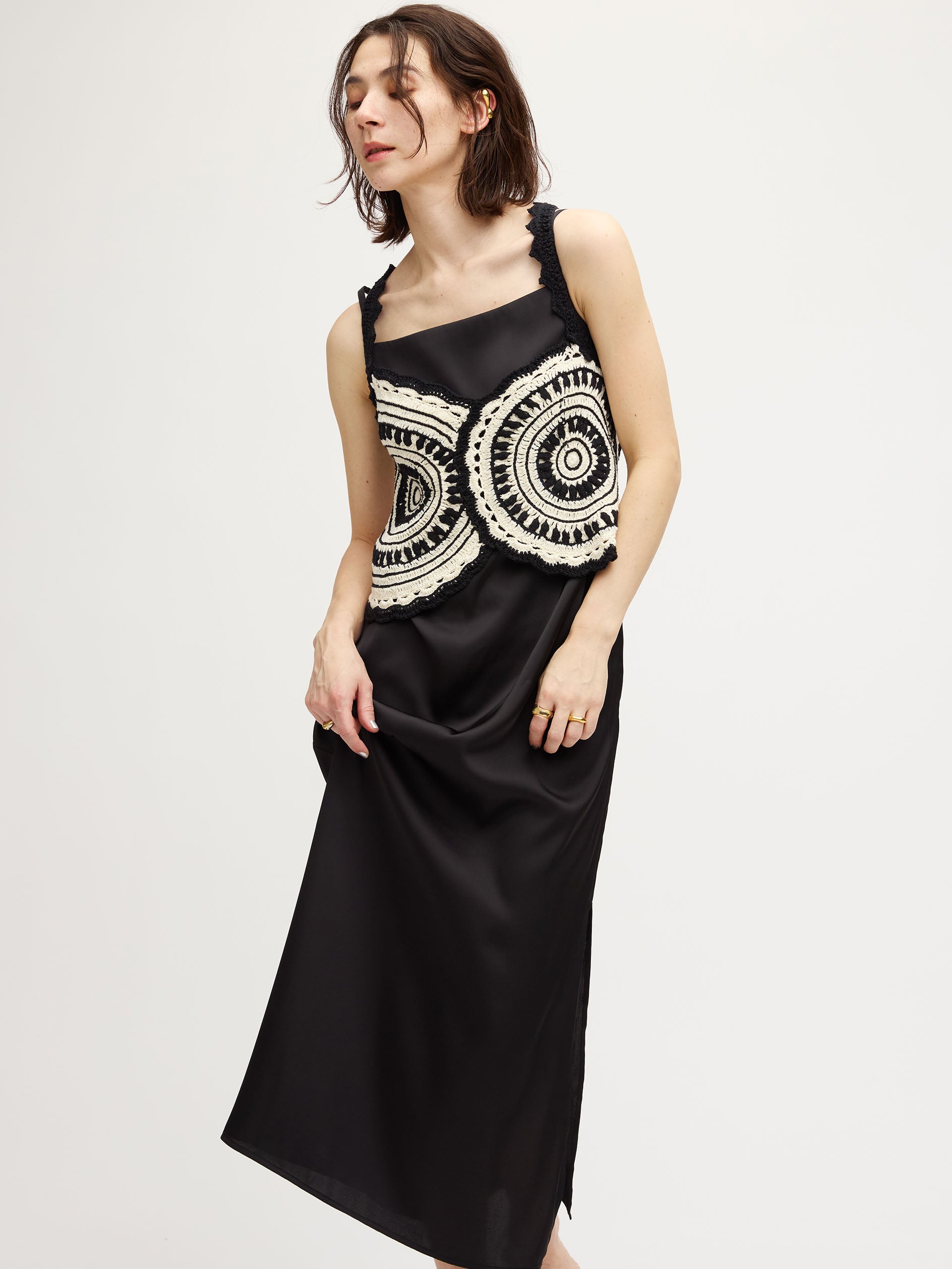 CROCHET COLOR SCHEME MOTIF BUSTIER