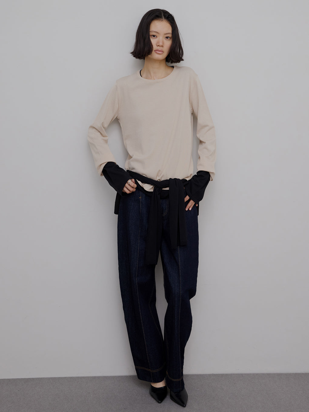 JAPAN MADE CURVE DENIM PANTS
