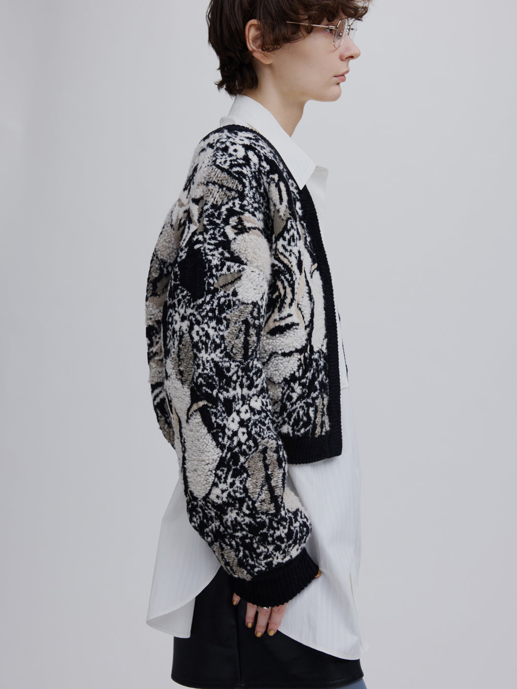 CAMILLE JACQUARD KNIT CARDIGAN