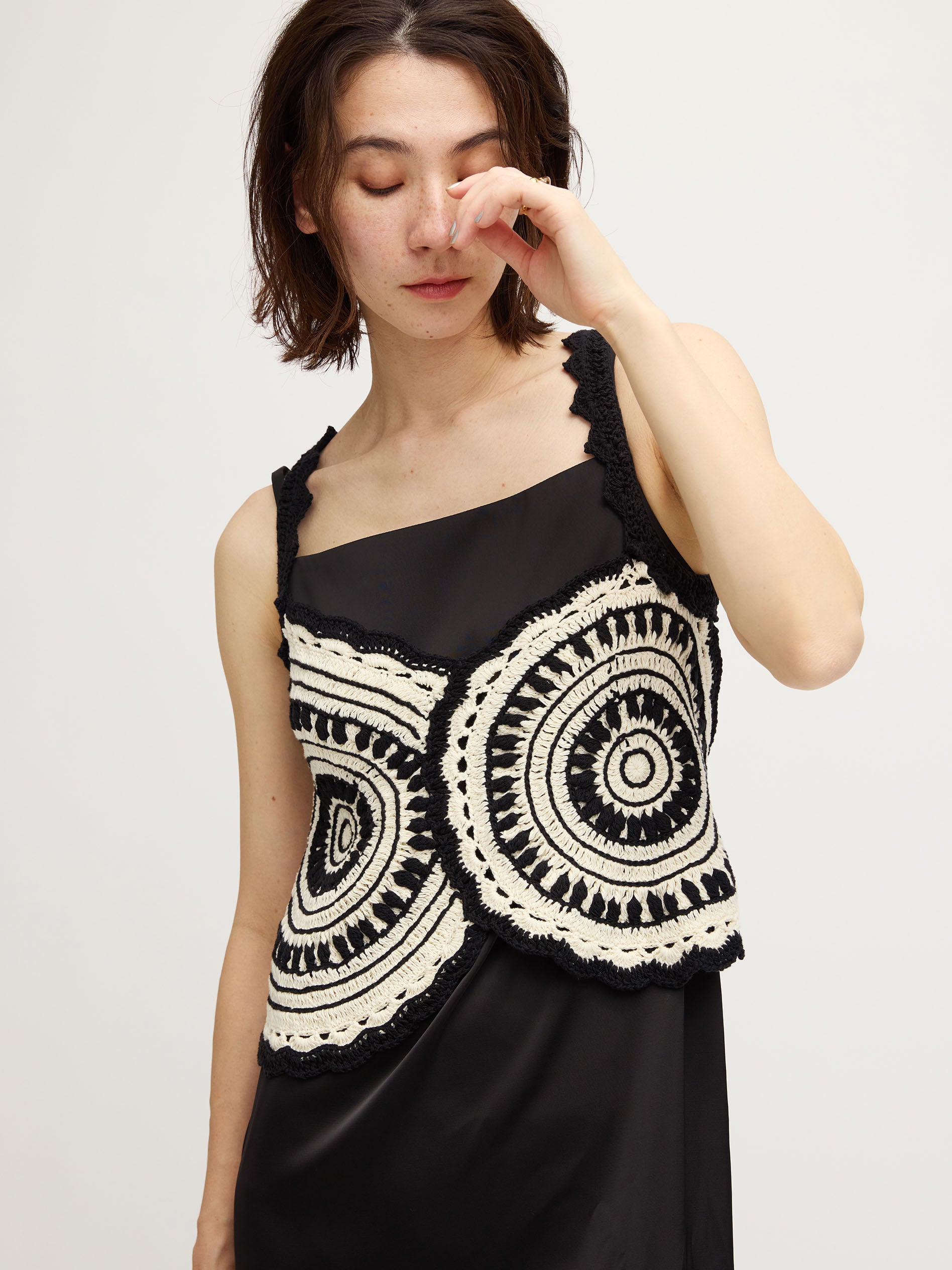 CROCHET COLOR SCHEME MOTIF BUSTIER