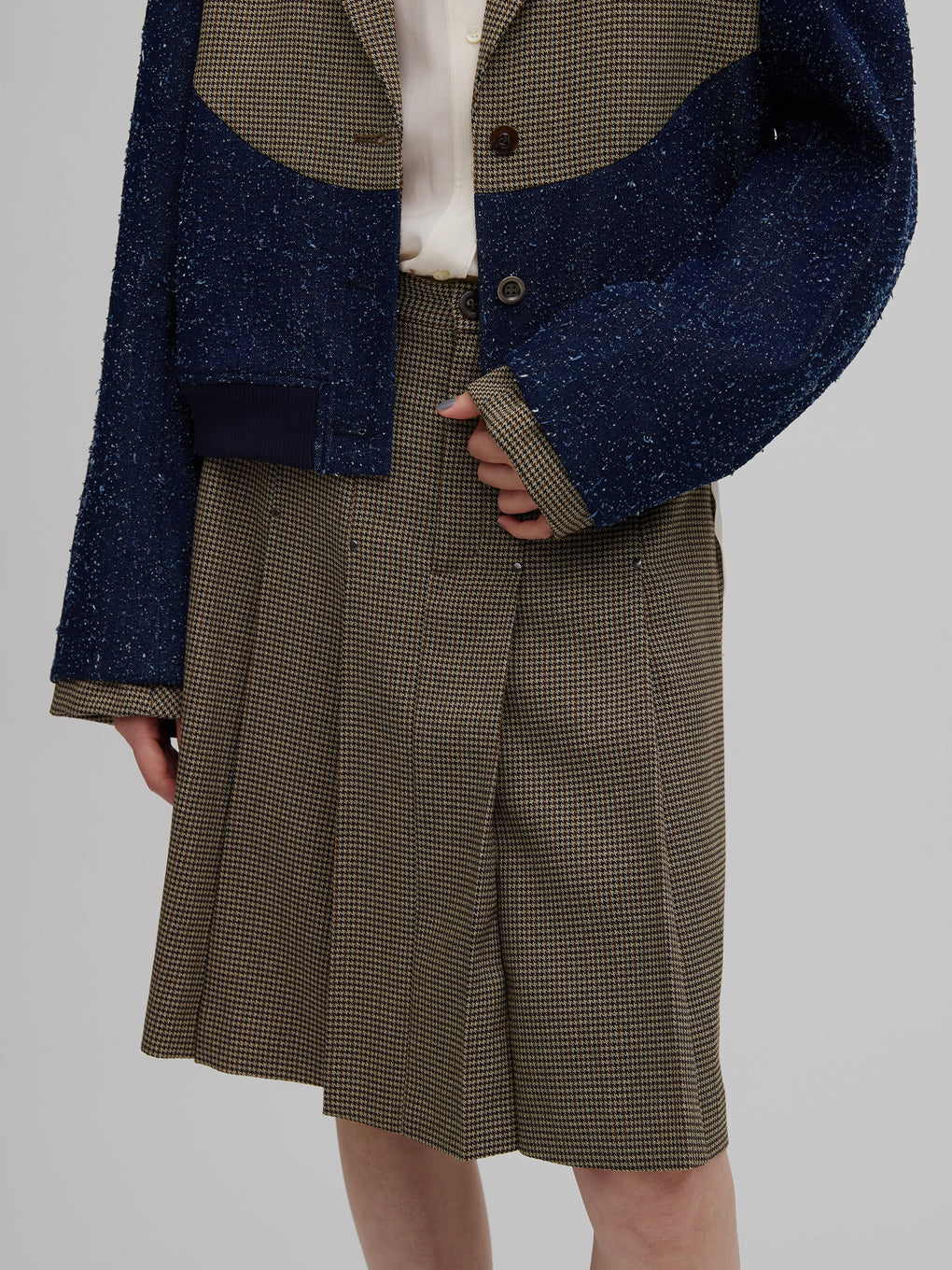 JENNY BOX PLEATED HALF SKIRT