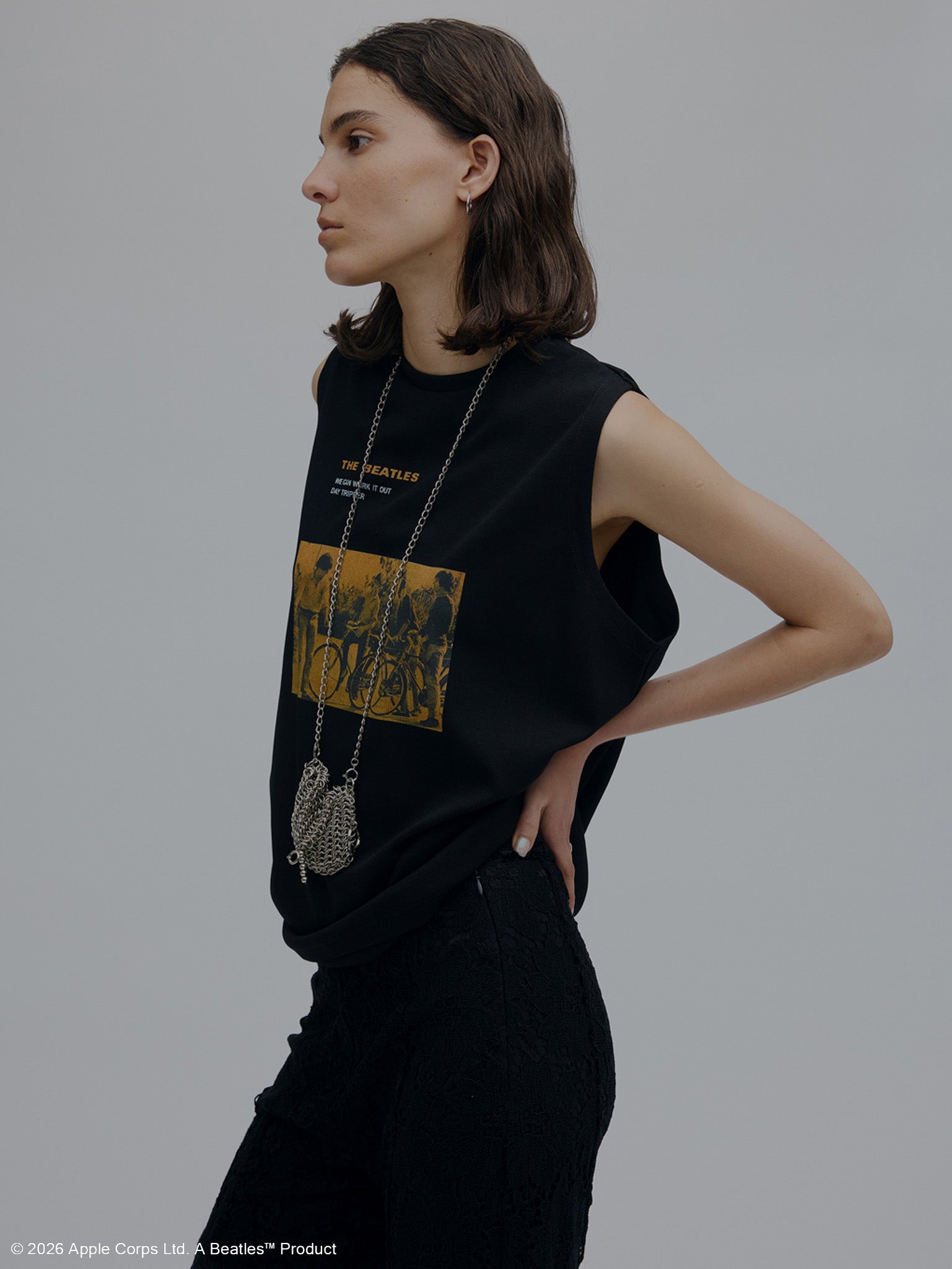 THE BEATLES × Ameri RIB TANK TOP