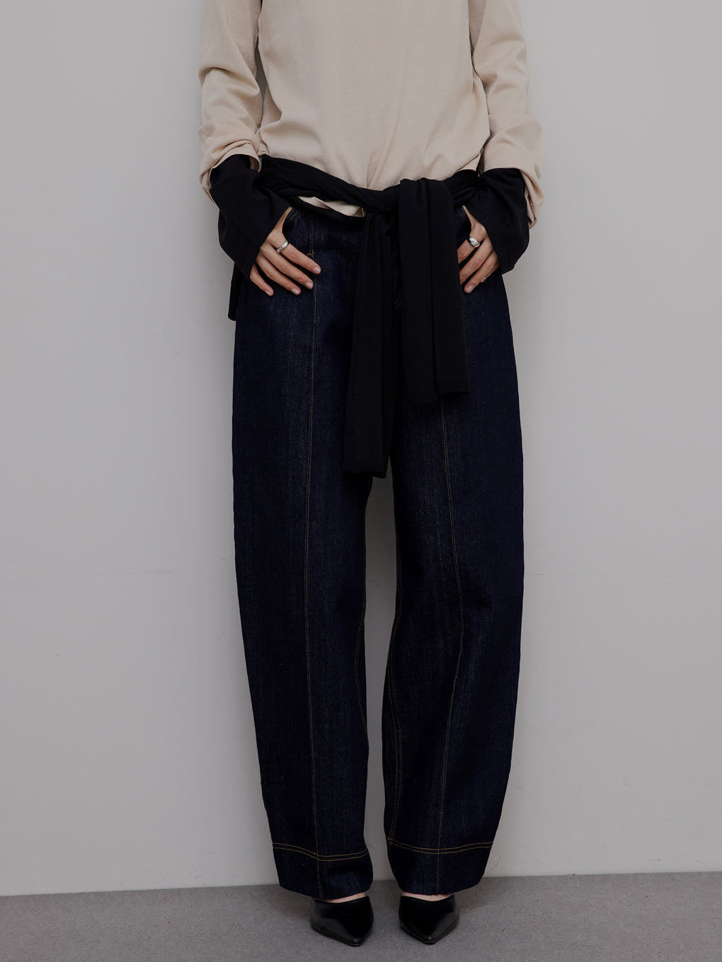 JAPAN MADE CURVE DENIM PANTS
