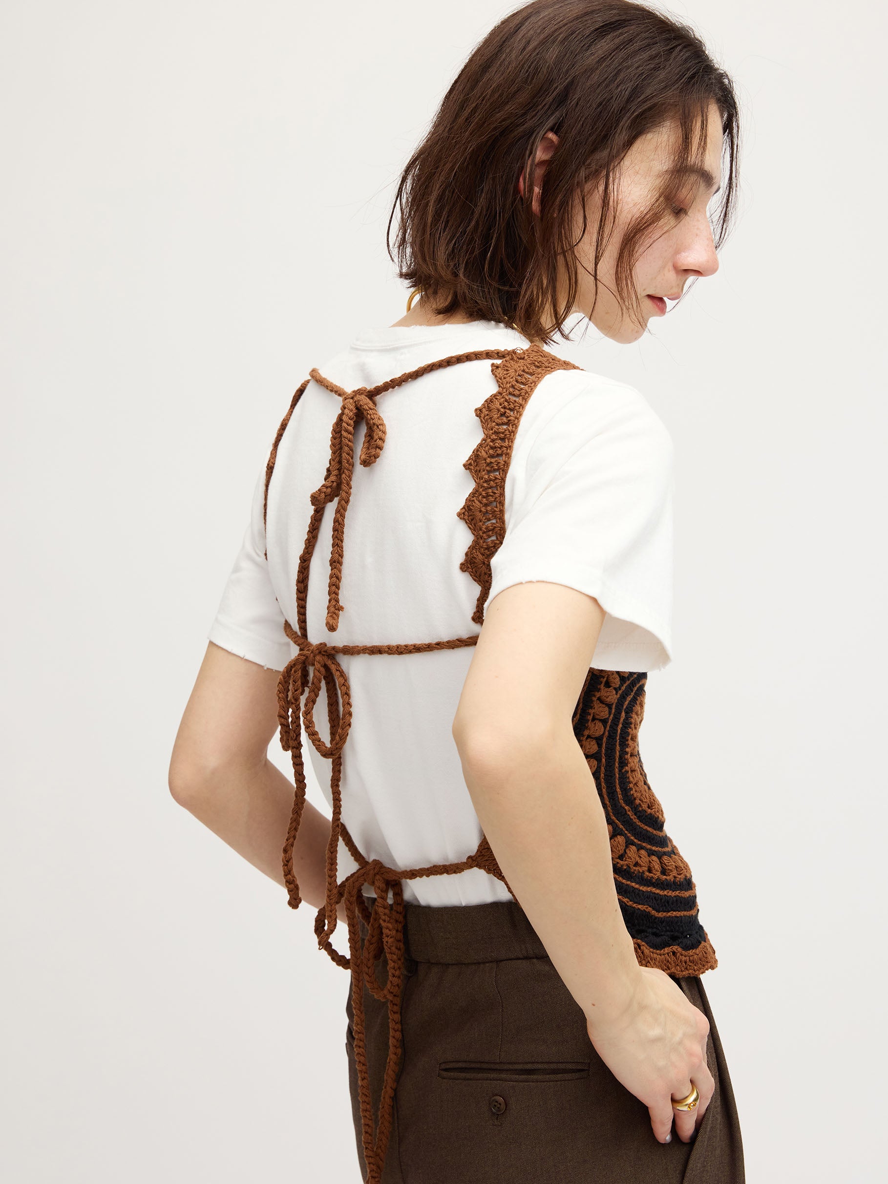 CROCHET COLOR SCHEME MOTIF BUSTIER