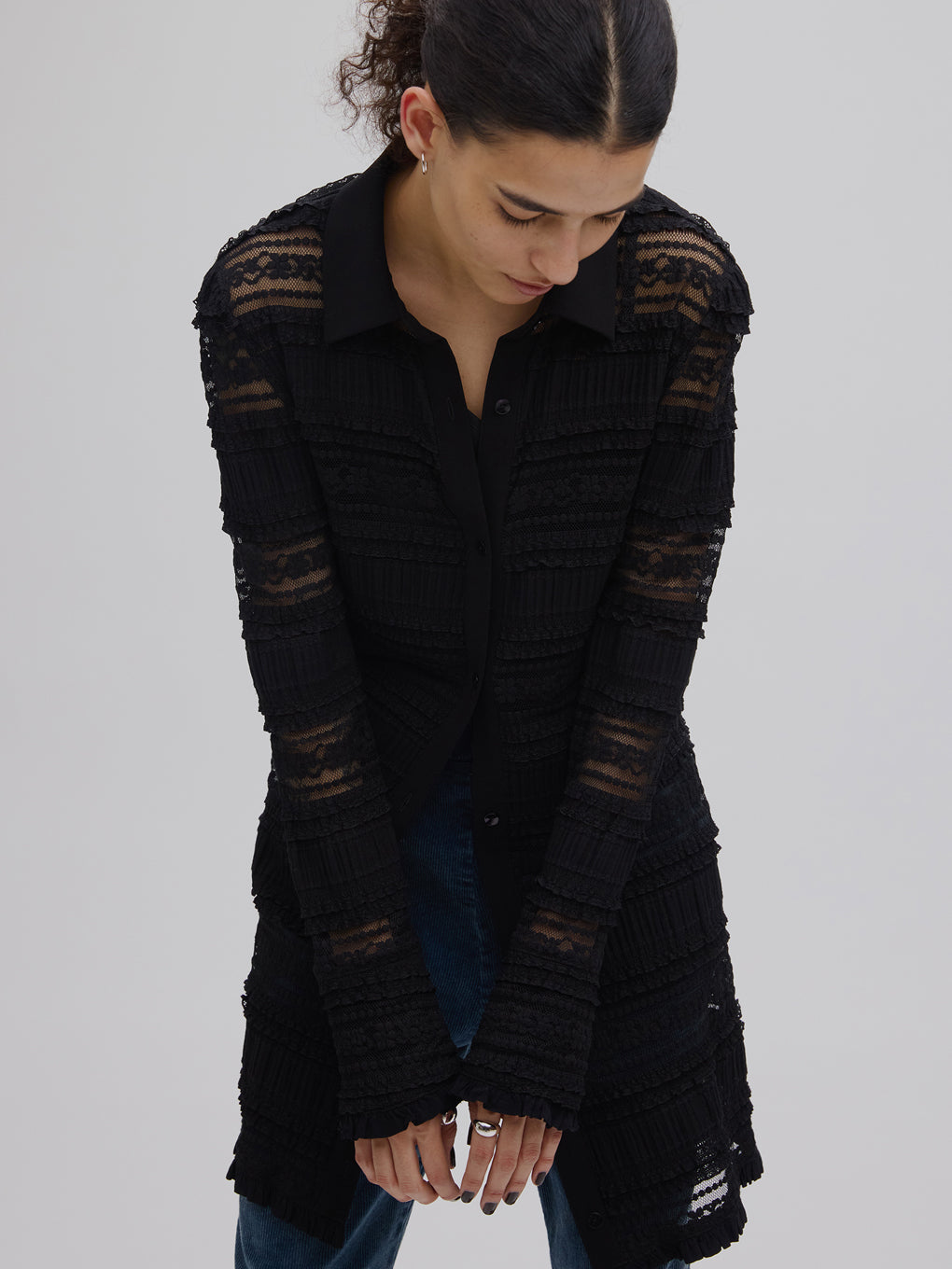 UND MIGNON LACE TUNIC TOP