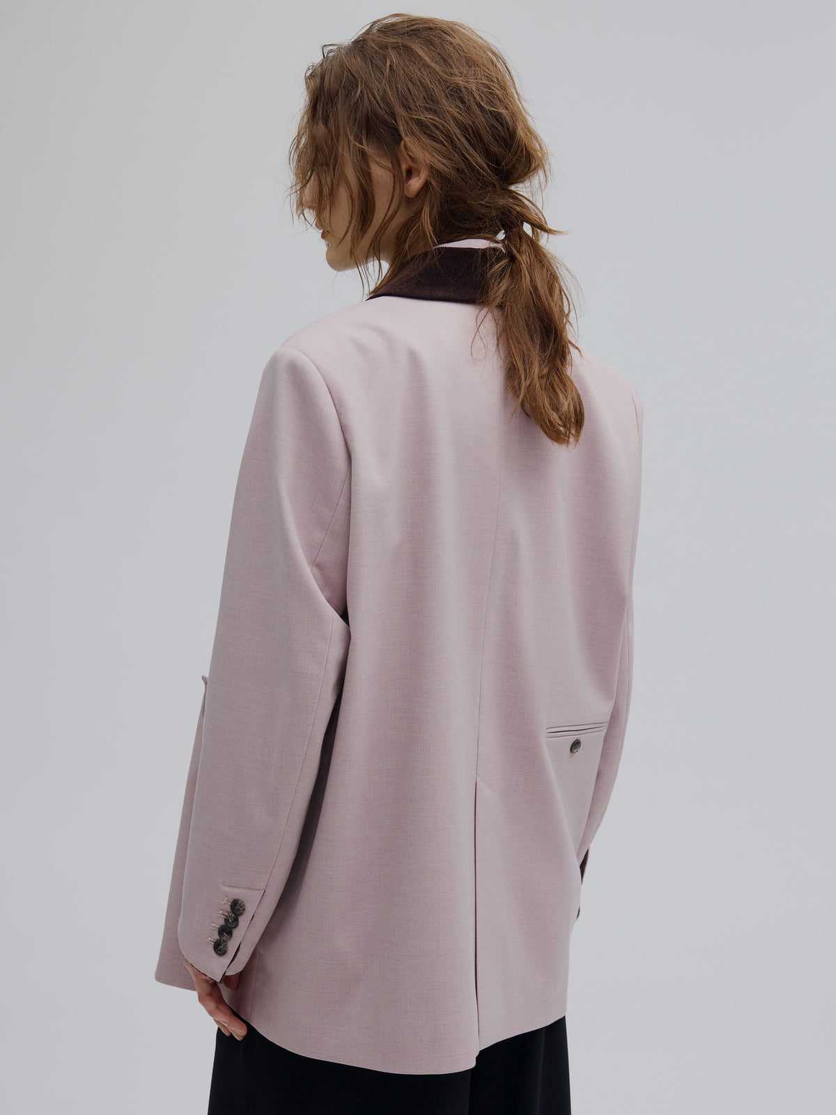 UND MIX FABRIC PATTERN JACKET