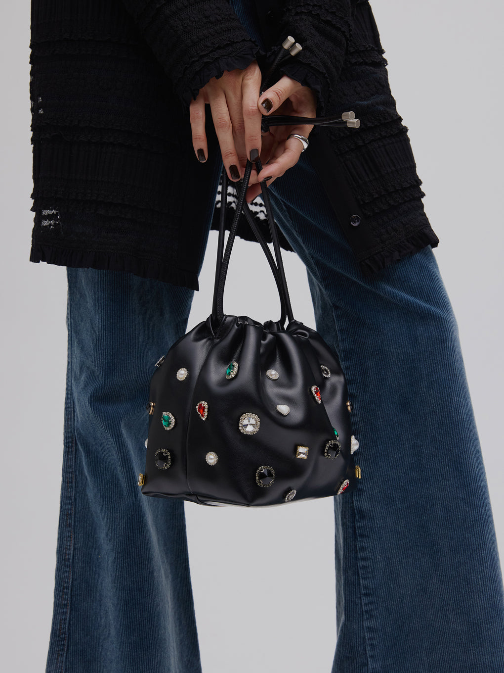 UND BIJOU DRAWSTRING BAG