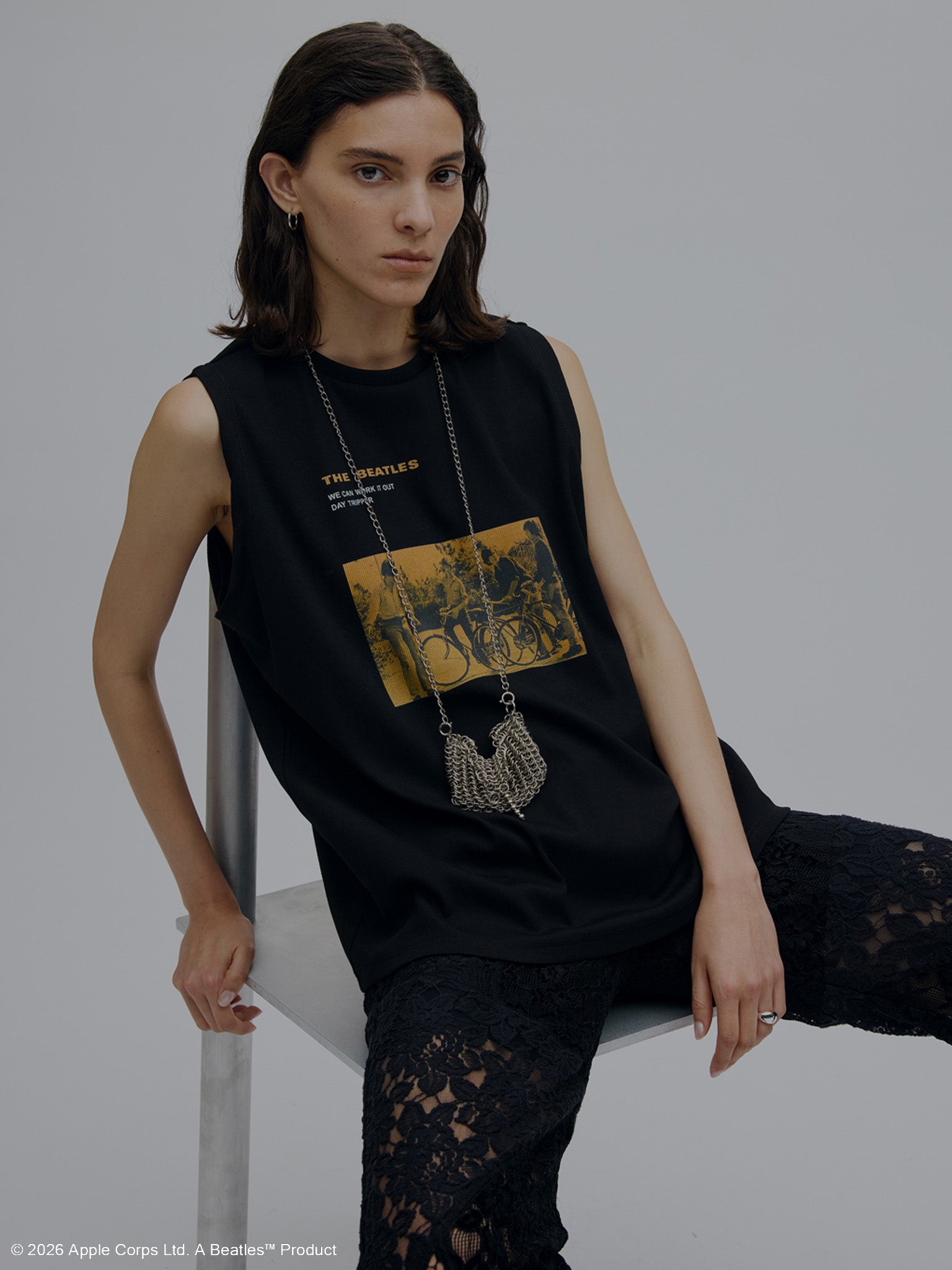 THE BEATLES × Ameri RIB TANK TOP