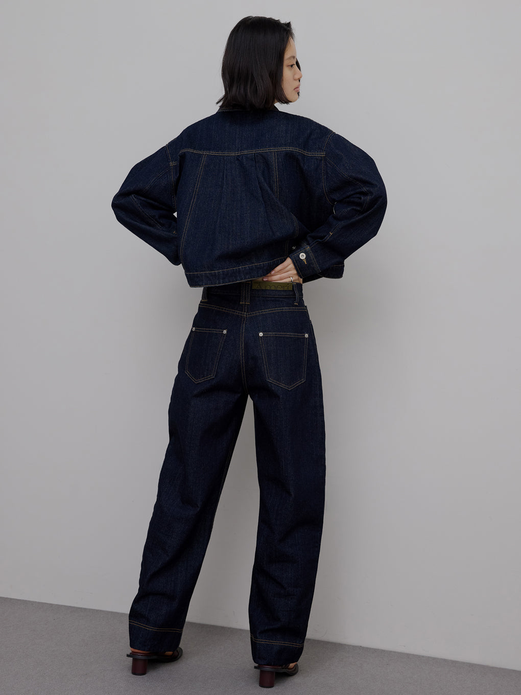 JAPAN MADE BACK FLARE DENIM JACKET