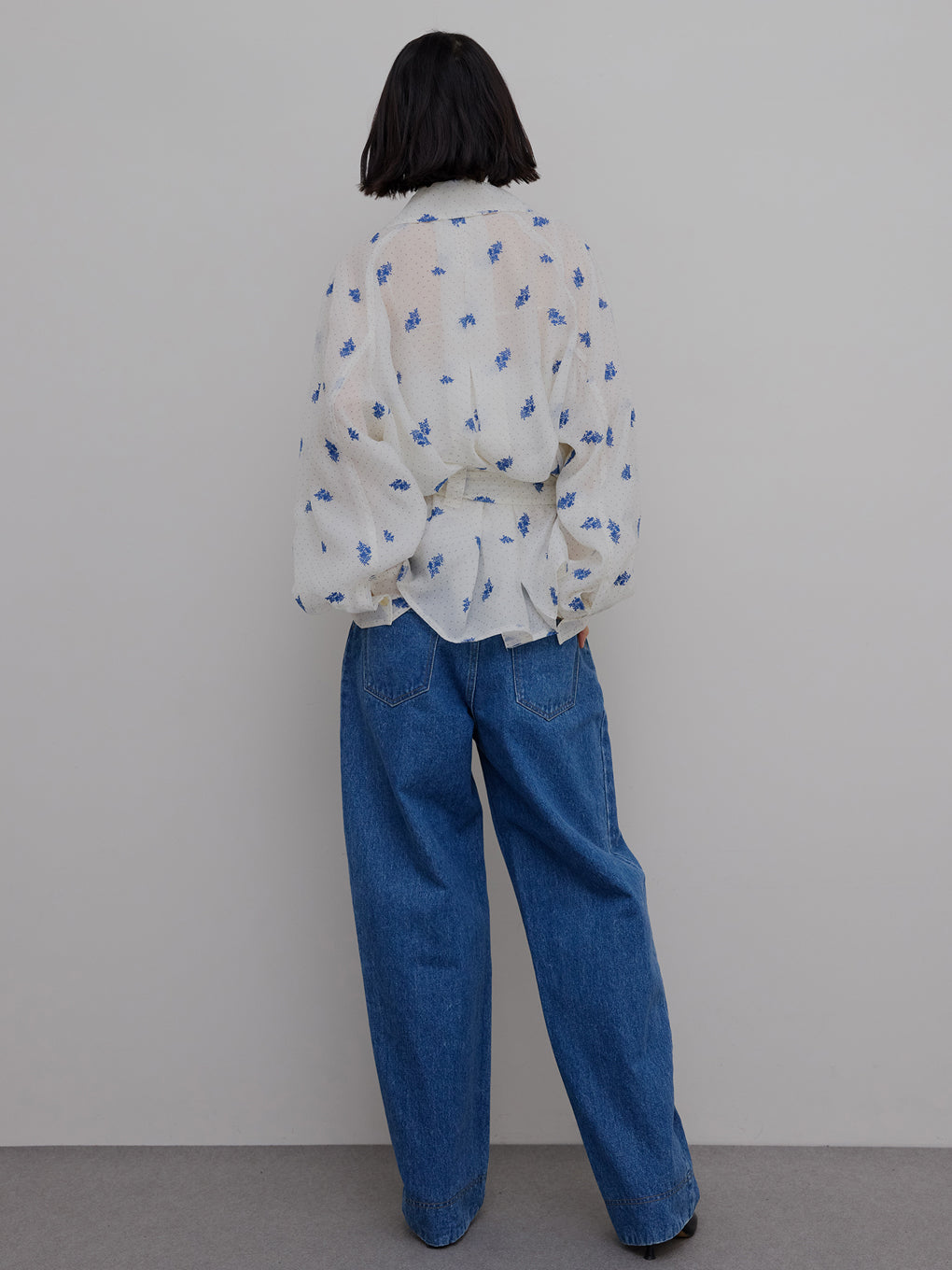 DOT FLOWER VEIL TRENCH