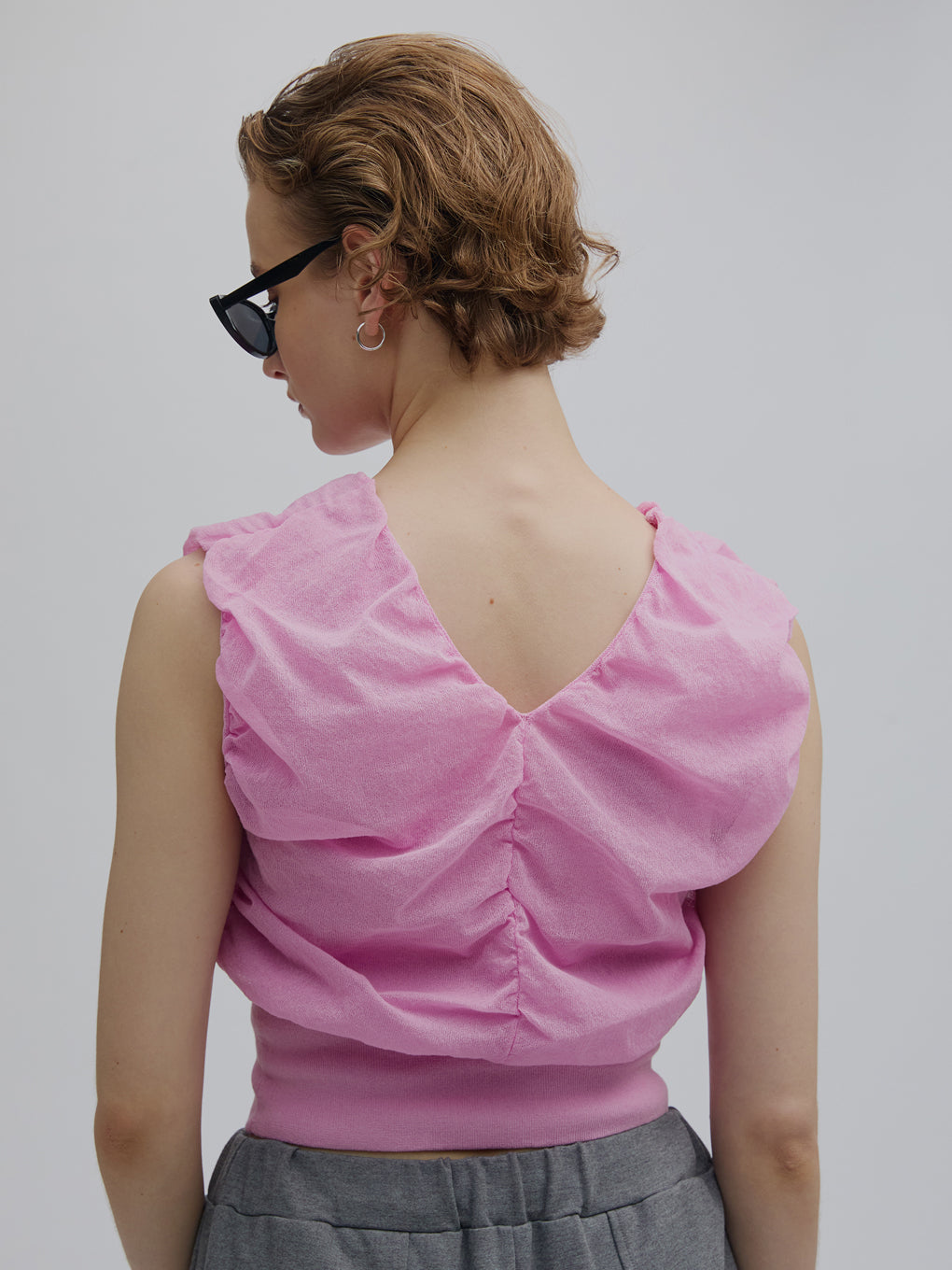 2WAY FULL GATHER KNIT BLOUSE