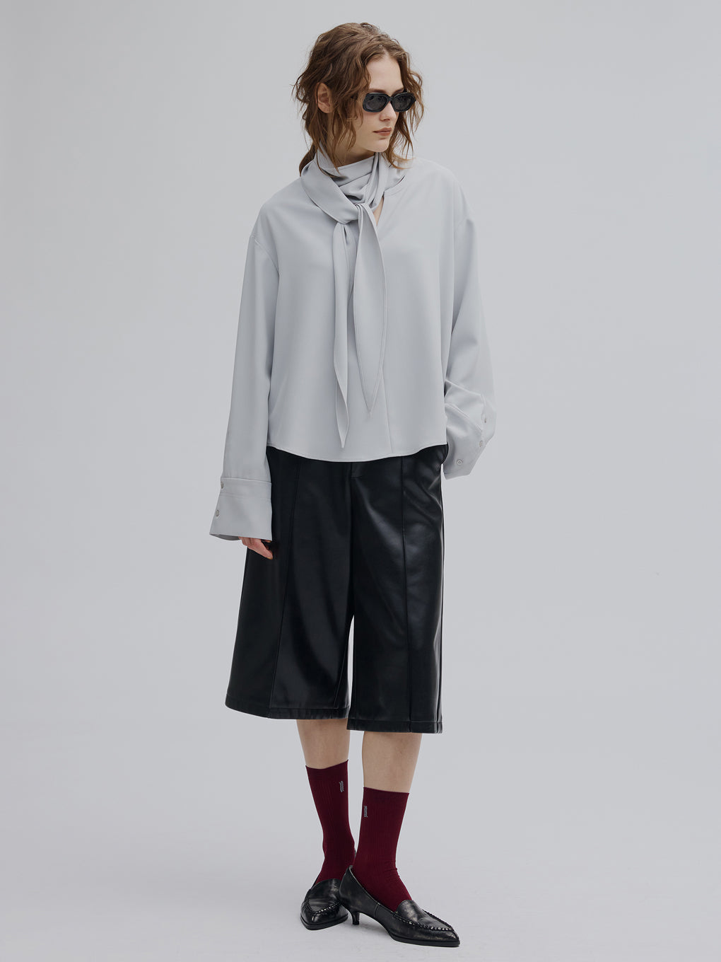 MULTI WAY DRAPE SCARF BLOUSE