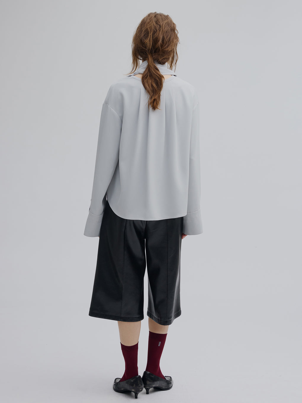 MULTI WAY DRAPE SCARF BLOUSE