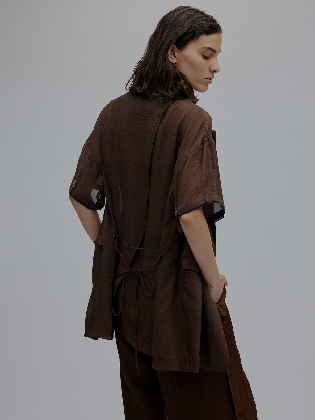 LUSTER SHEER HALF JACKET