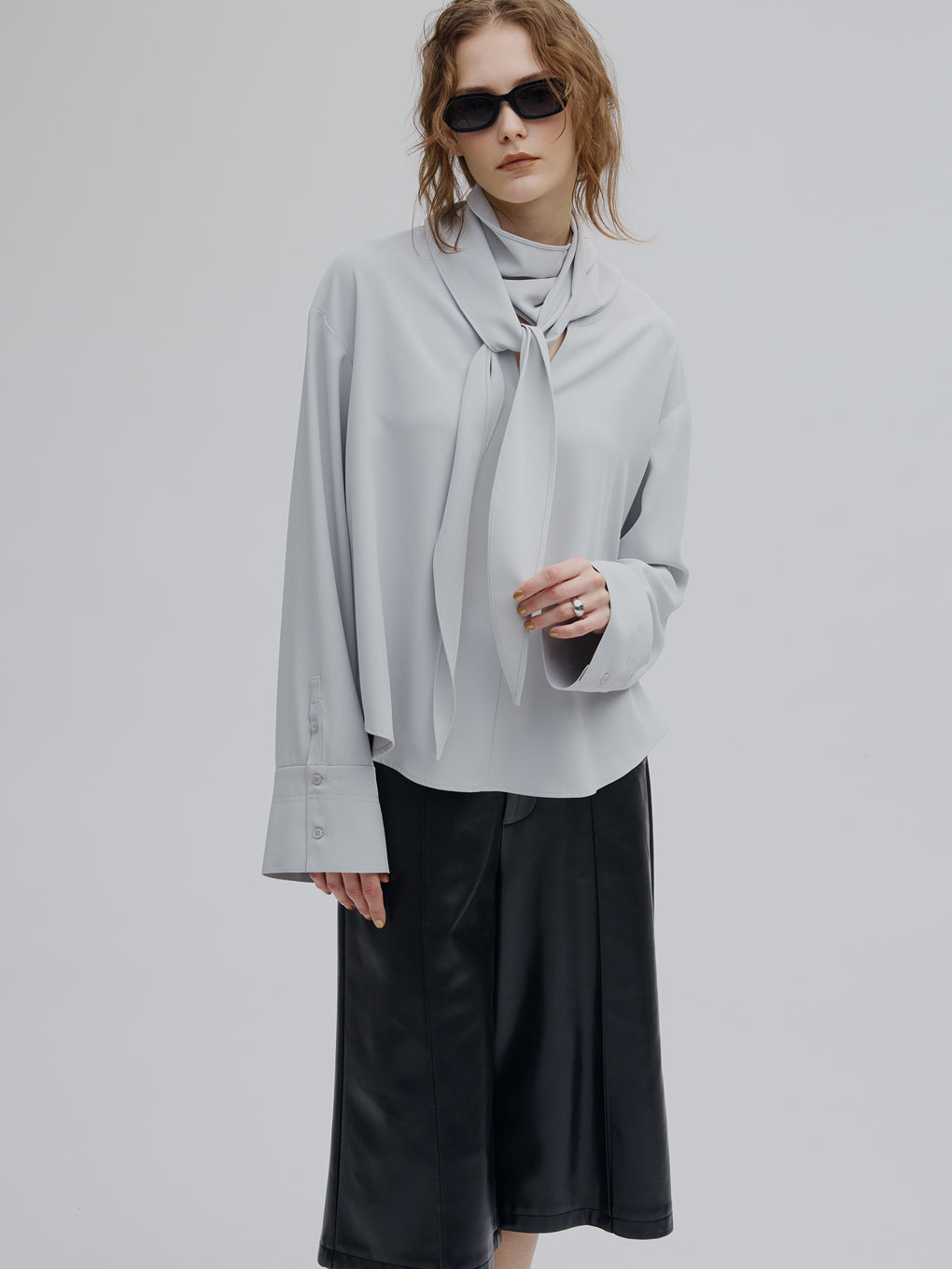 MULTI WAY DRAPE SCARF BLOUSE
