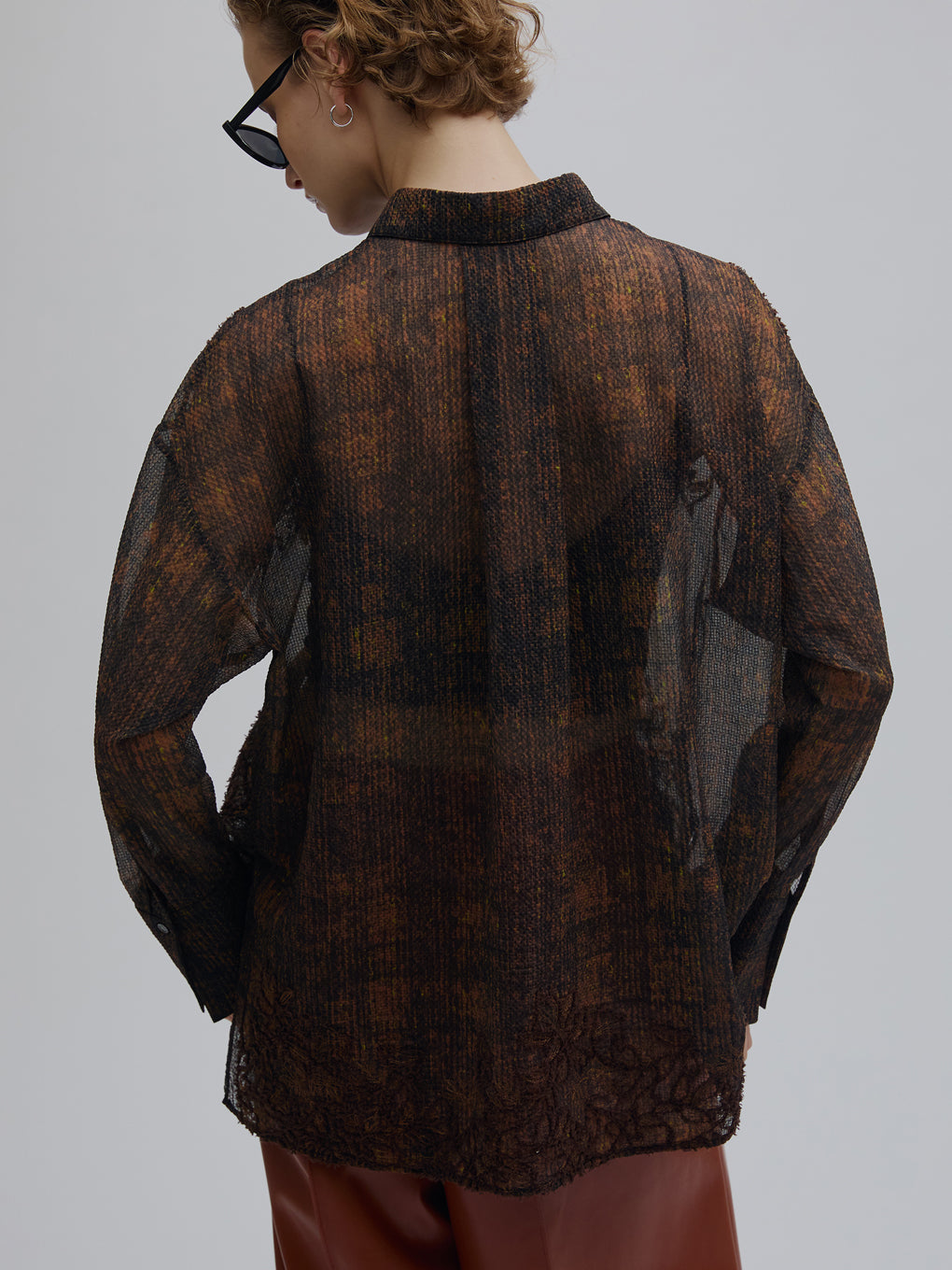 VINTAGE CHECK EMBROIDERY SHIRT