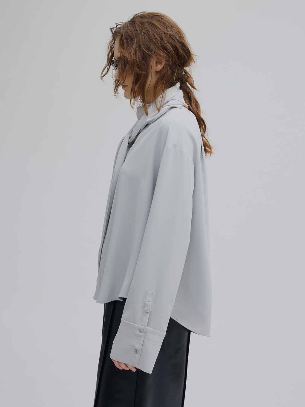 MULTI WAY DRAPE SCARF BLOUSE