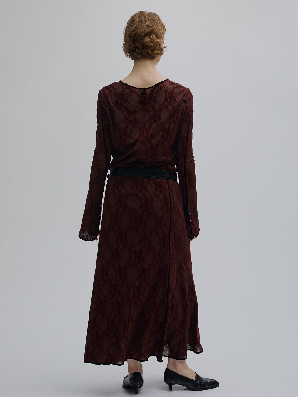 SHEER FLOCKY MERMAID DRESS