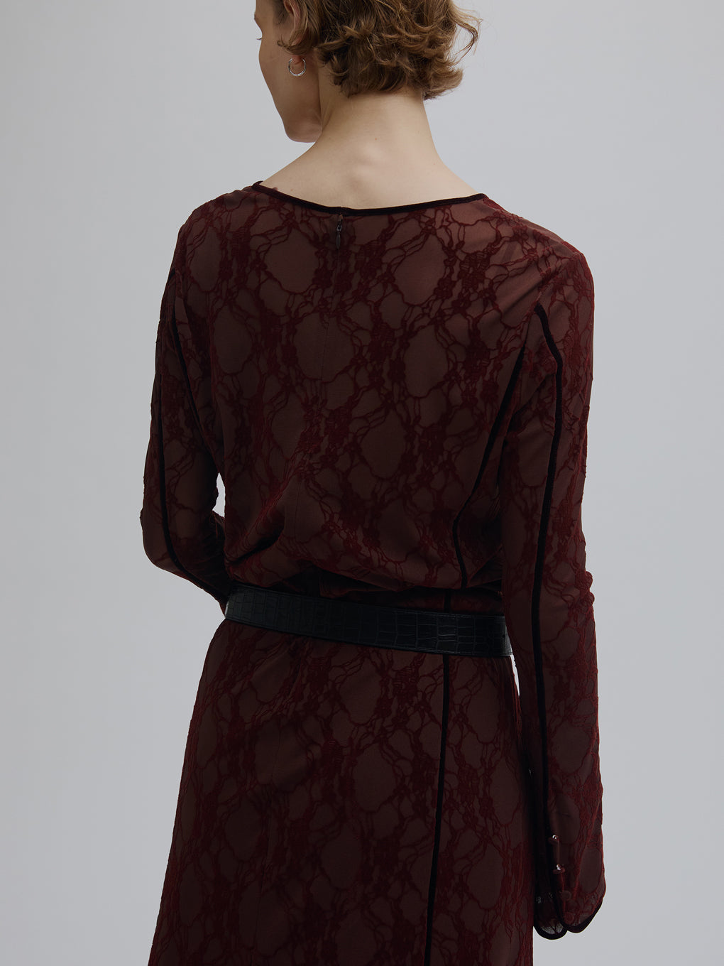SHEER FLOCKY MERMAID DRESS