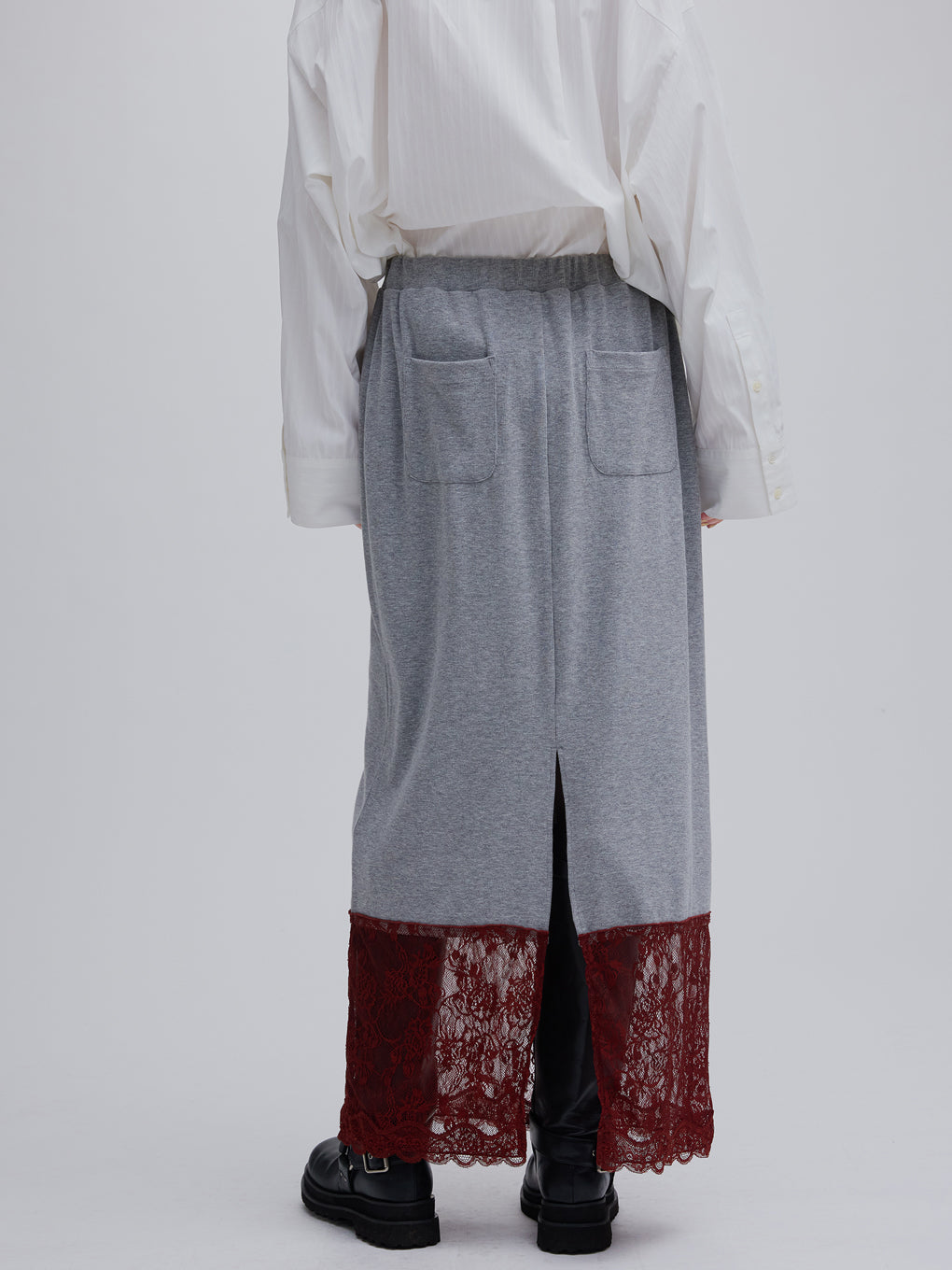 LACE TRIM I LINE SKIRT