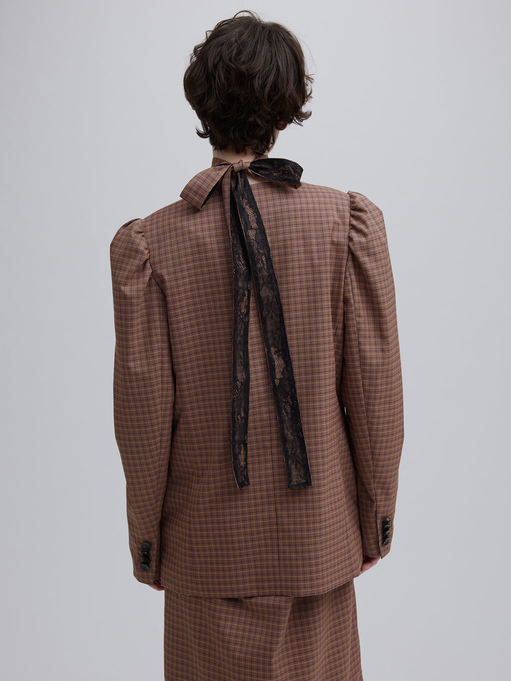 UND JACKET SET CHECK DRESS