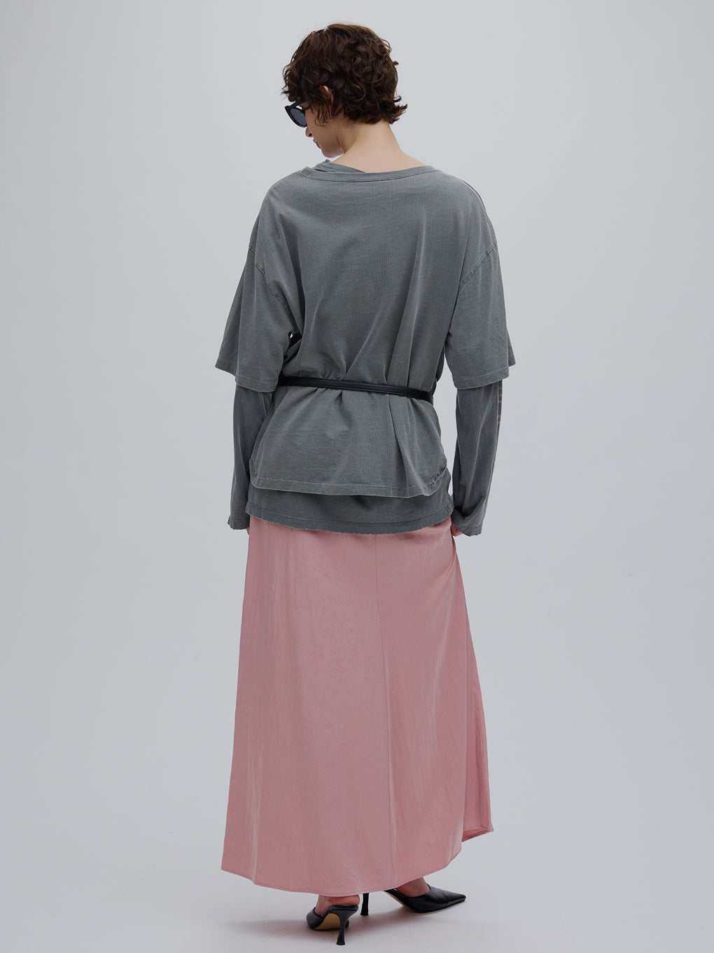 VINTAGE LIKE LAYERED TEE SET