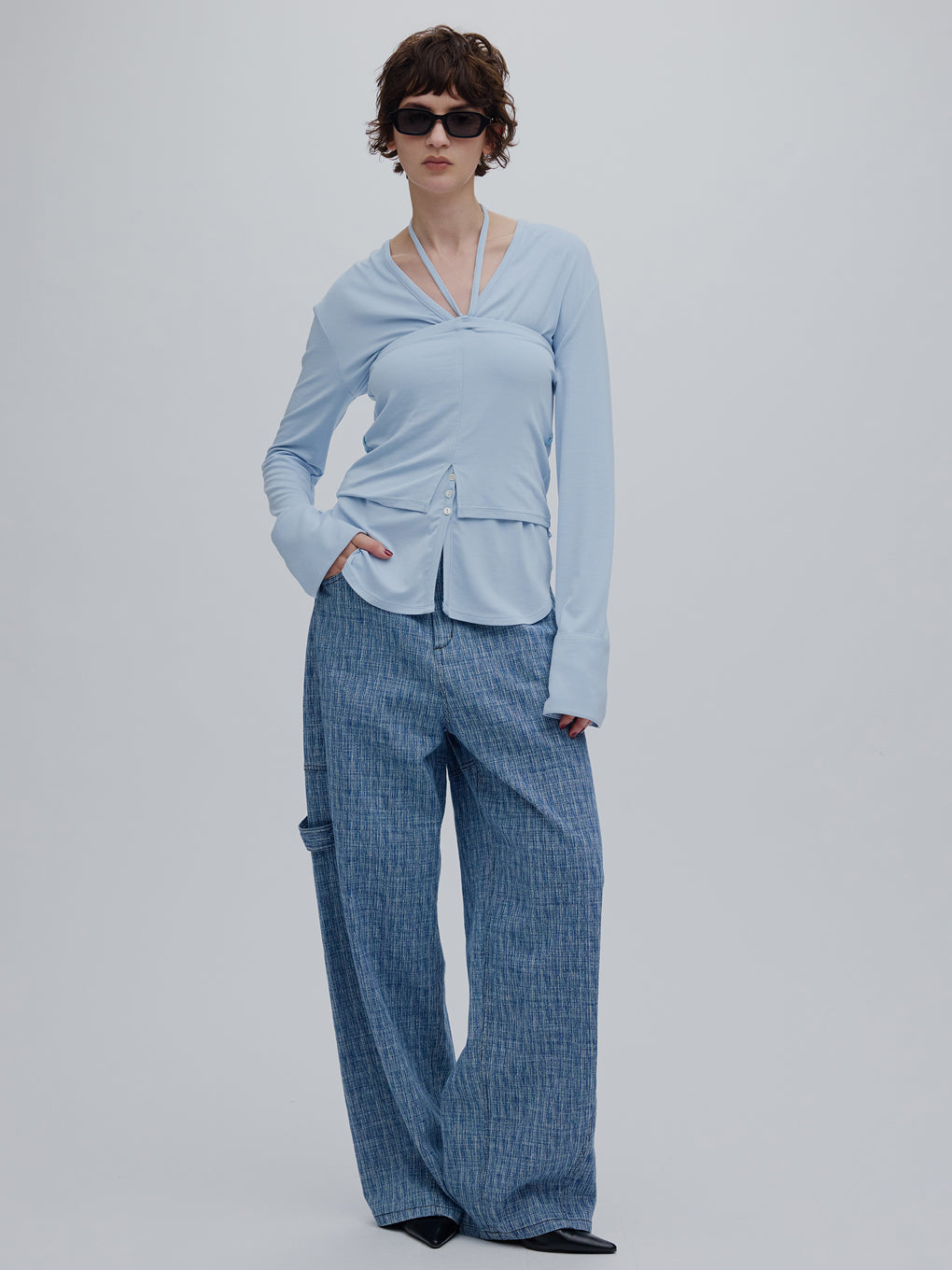 RELAX CUT TOP WITH 2WAY BARE TOP