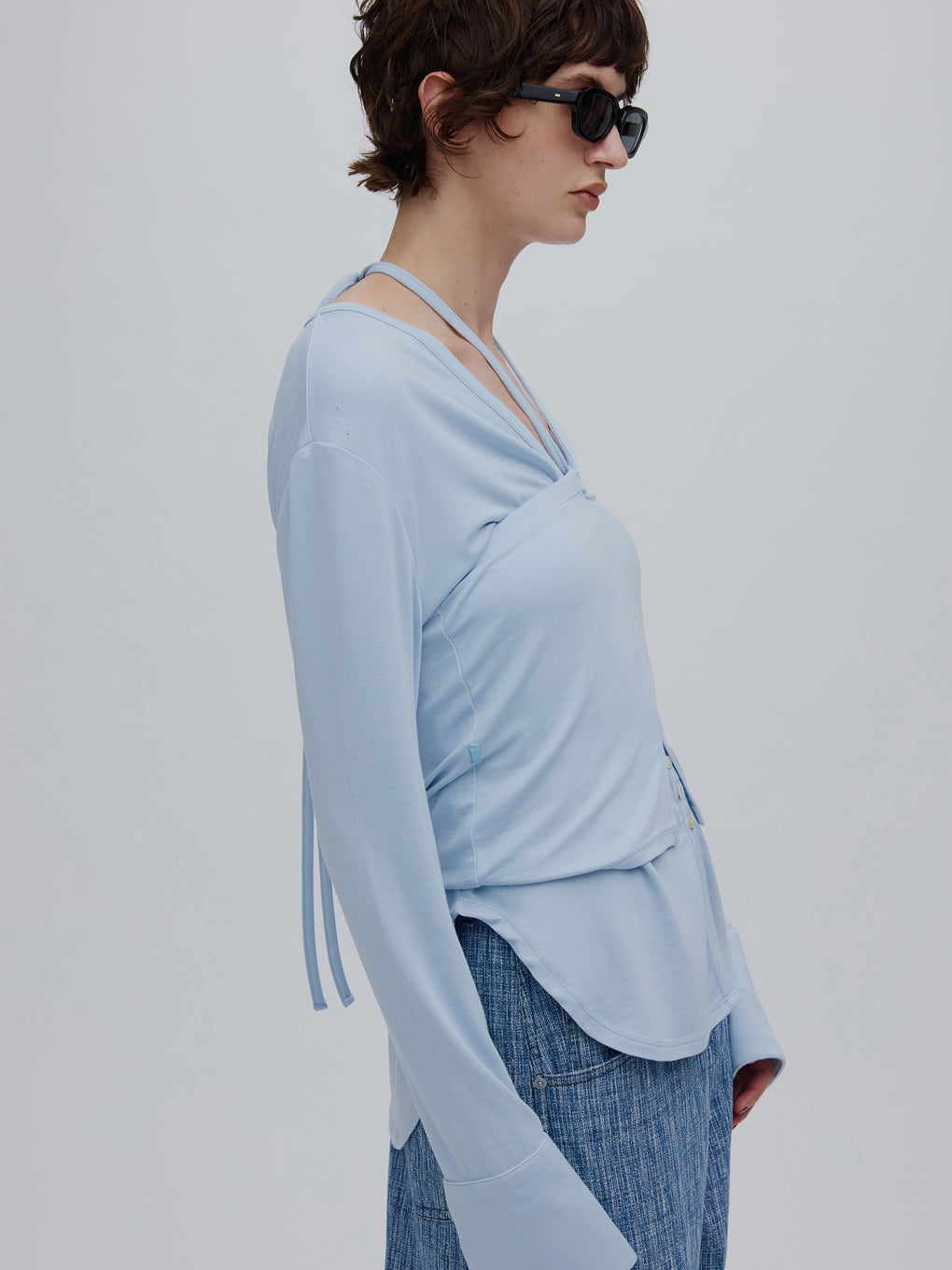 RELAX CUT TOP WITH 2WAY BARE TOP