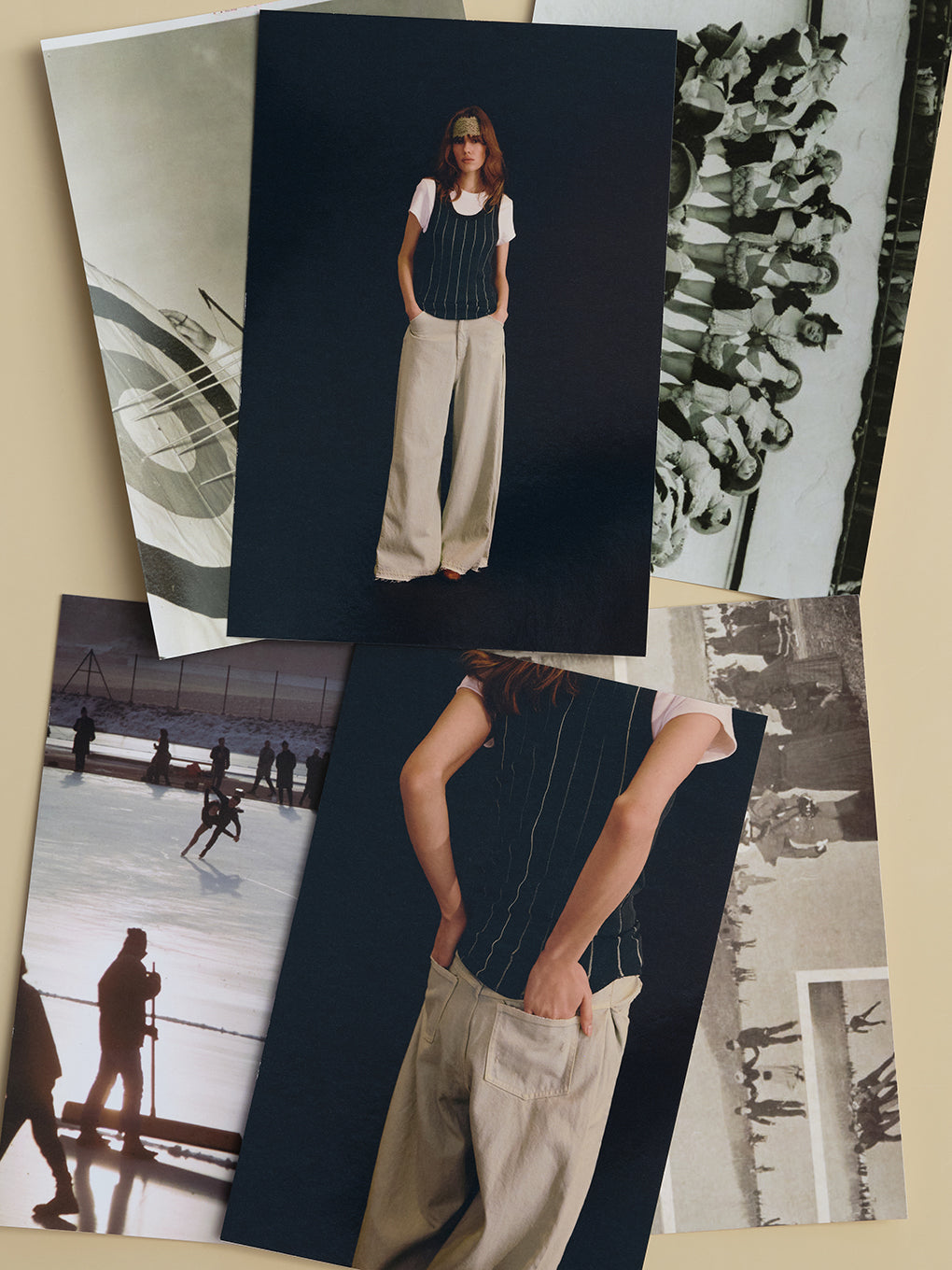 SIDE TUCK WIDE FLARE DENIM PANTS