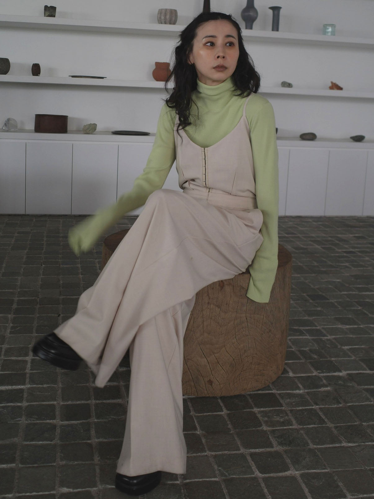 2WAY HOOK ARRANGE SALOPETTE PANTS