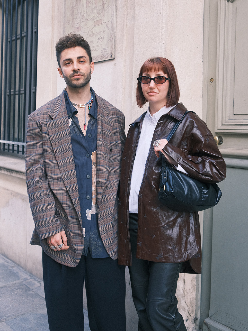 DEFORMATION TACK CHECK JACKET