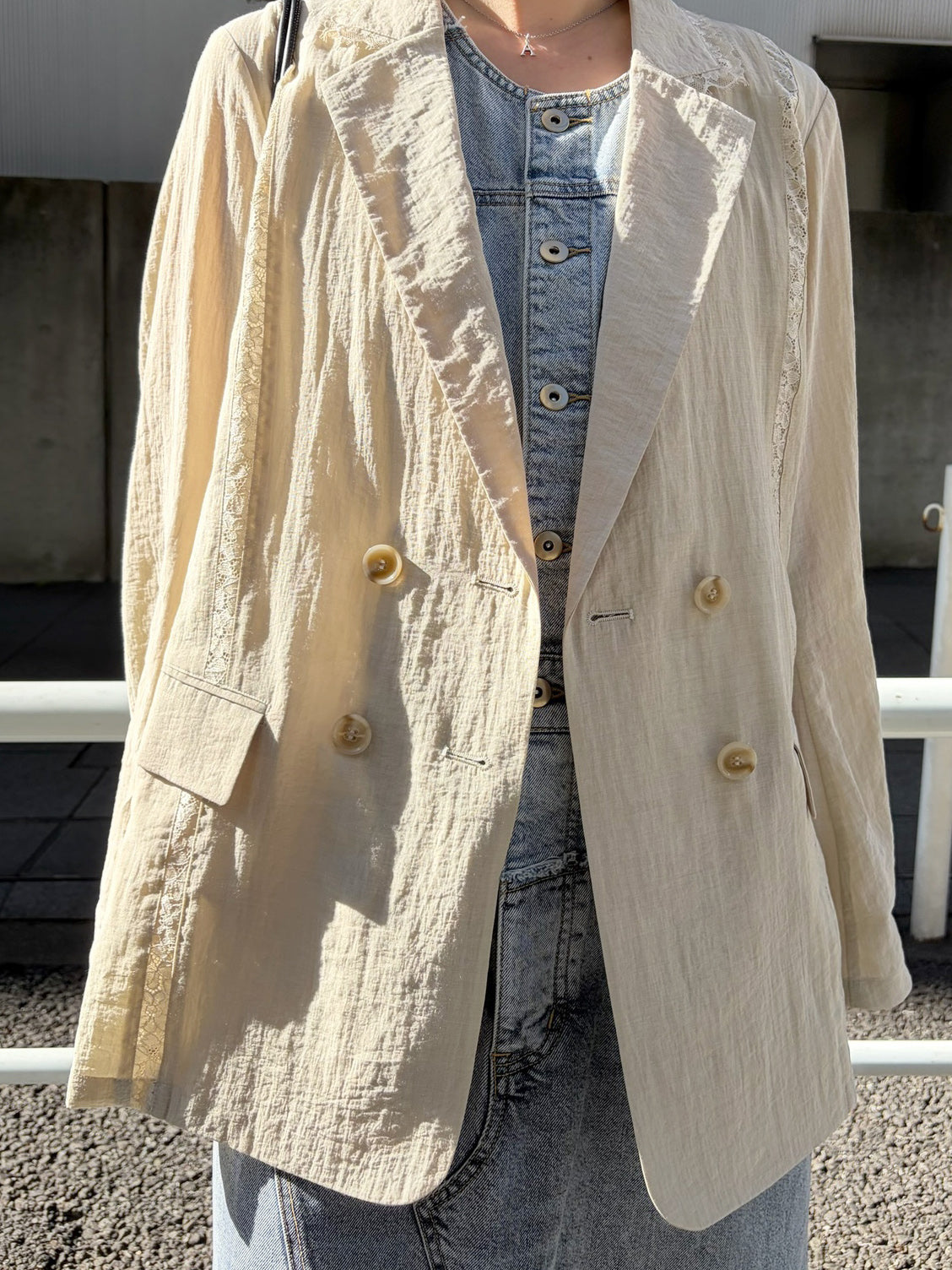 MEDI LINE LACE DOUBLE JACKET