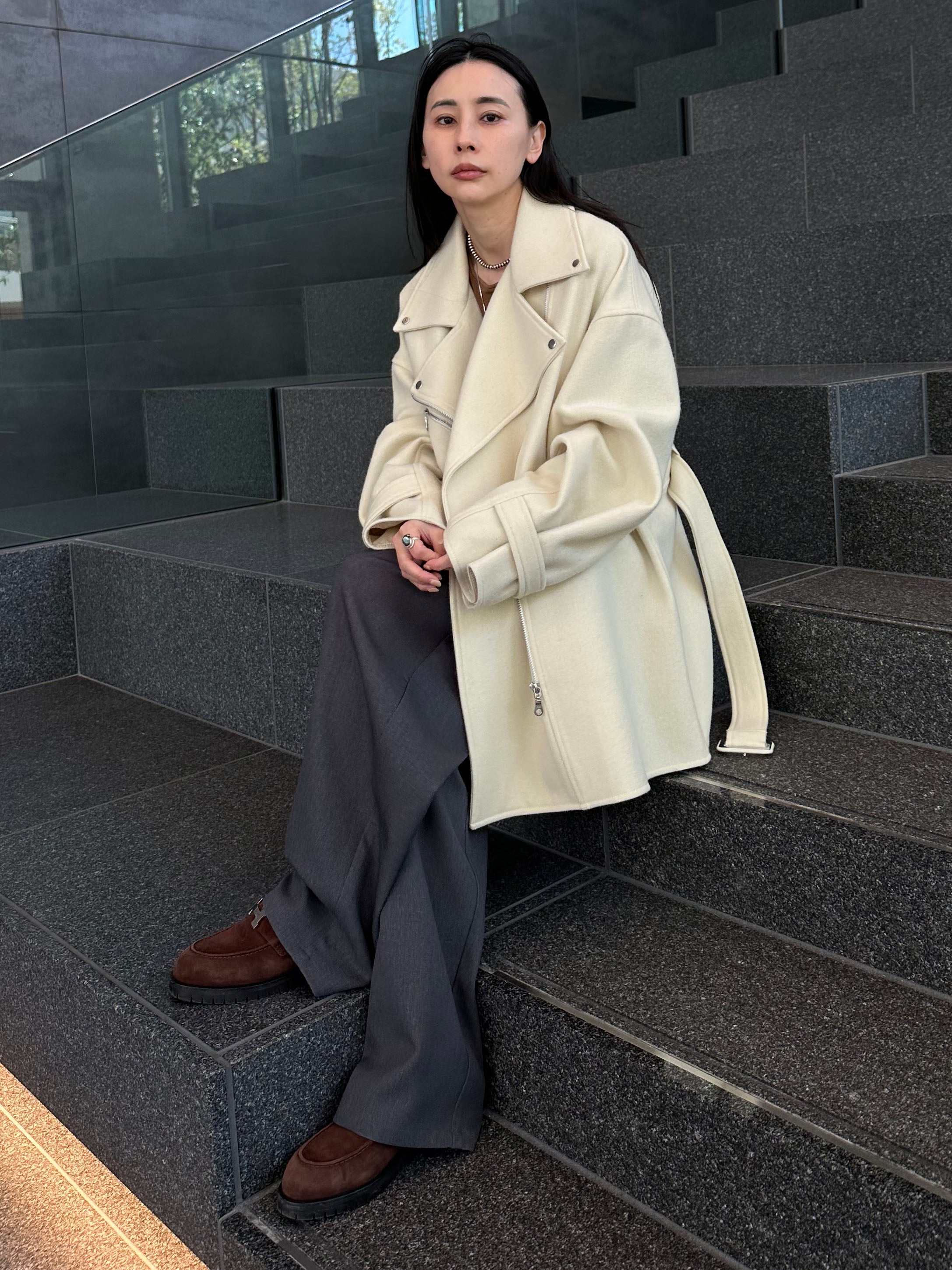 WOOL RIDERS COAT