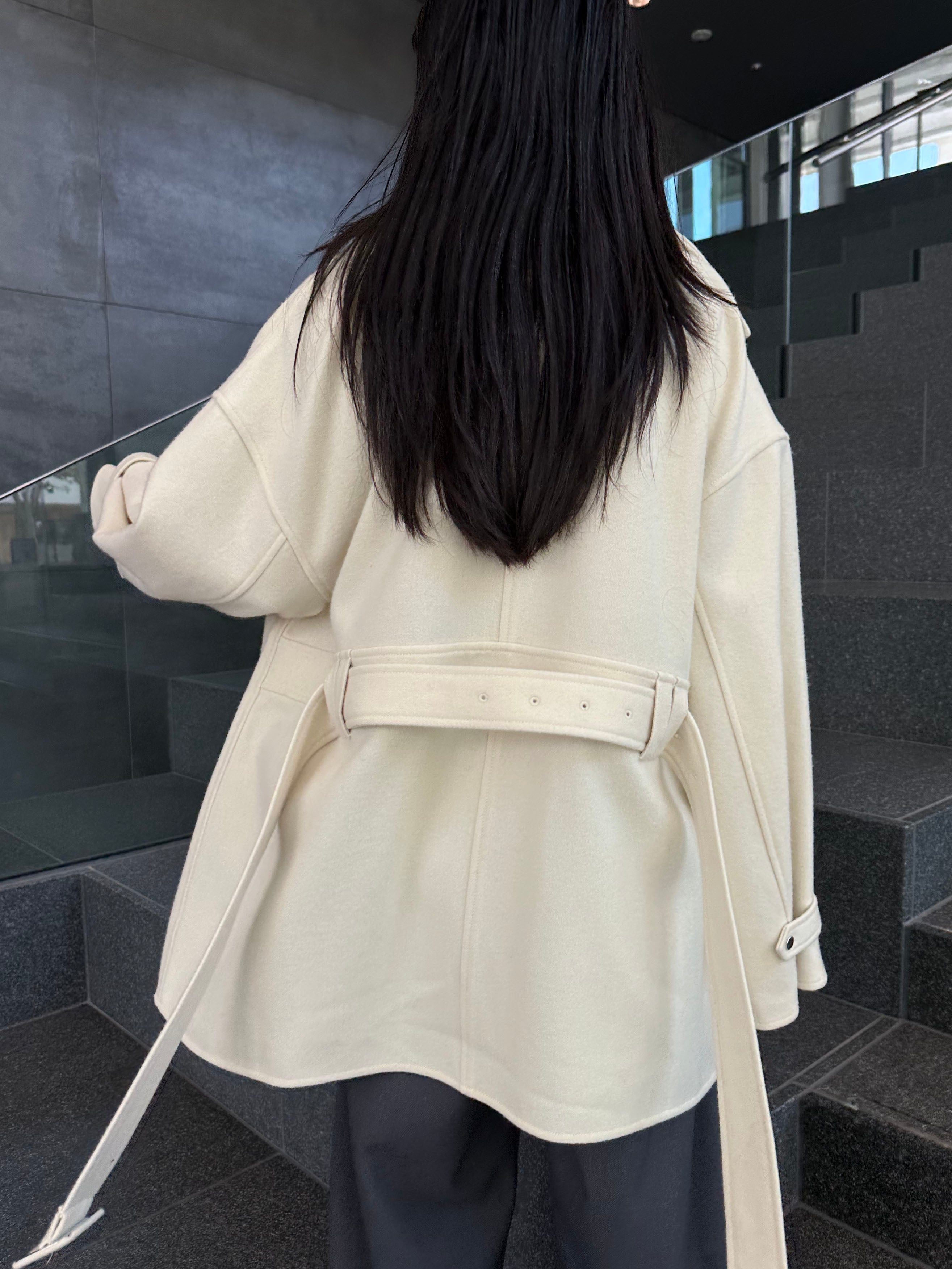 WOOL RIDERS COAT