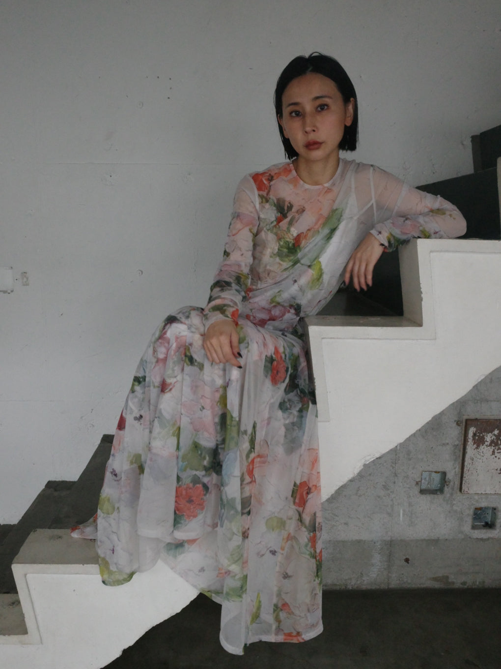 UND WHIPPED FLOWER DRESS