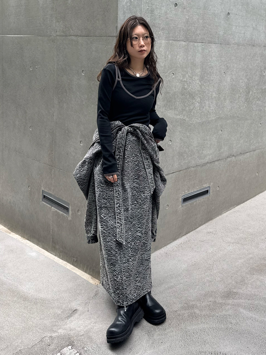 BLOUSON LIKE DENIM DRESS