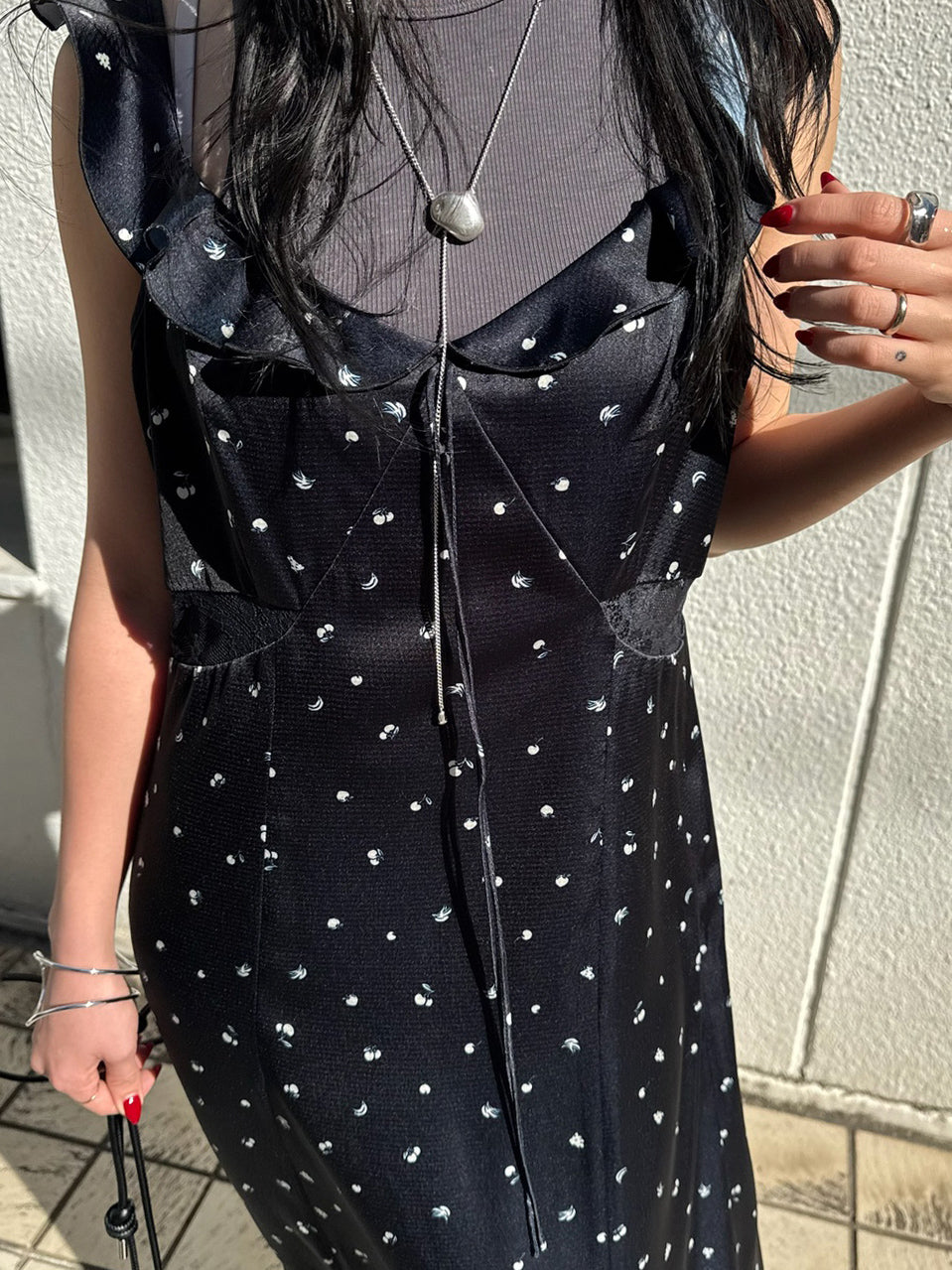 MEDI FRUIT DOT CAMISOLE DRESS