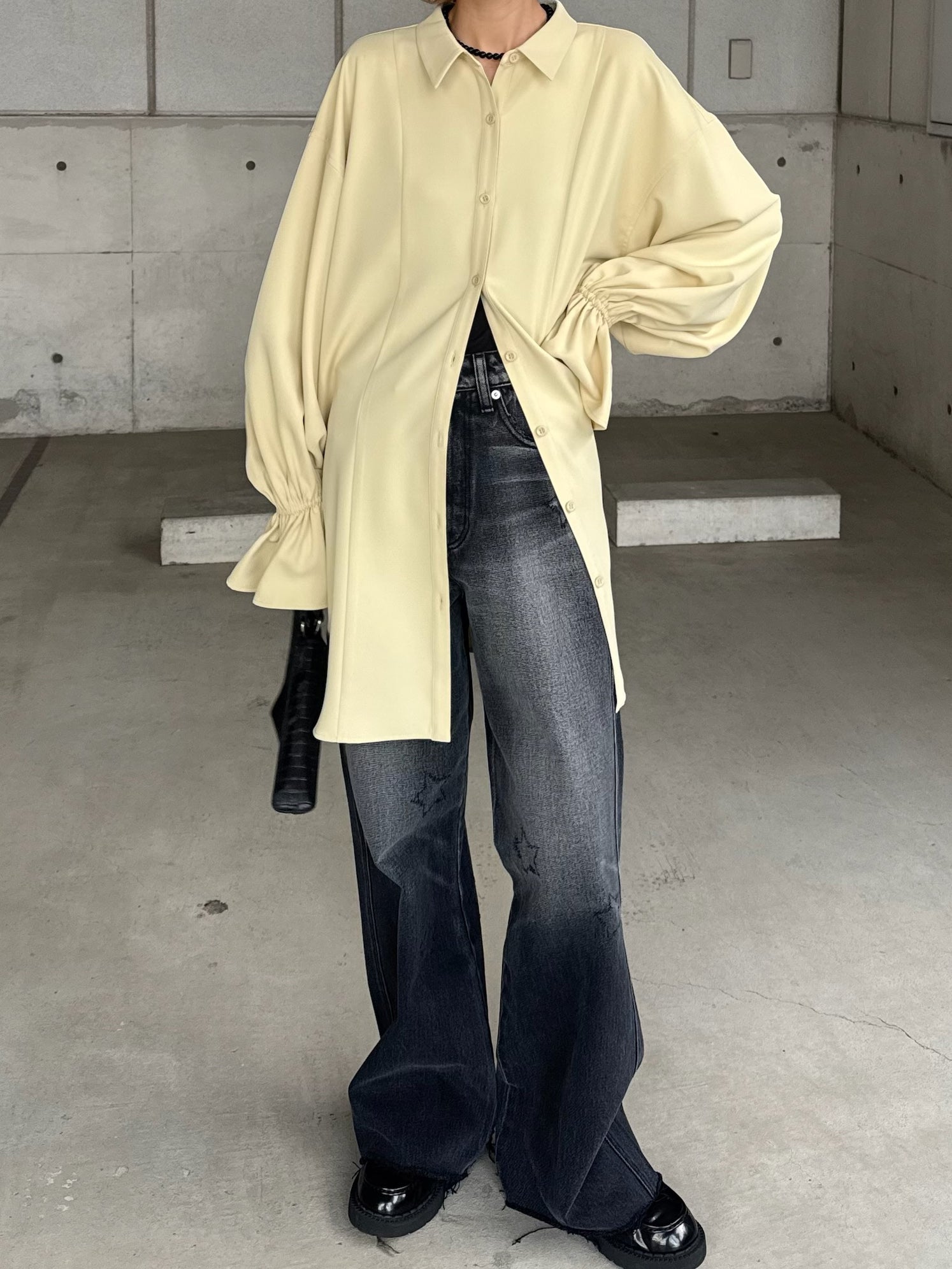 BACK HEART DESIGN OVER BLOUSE