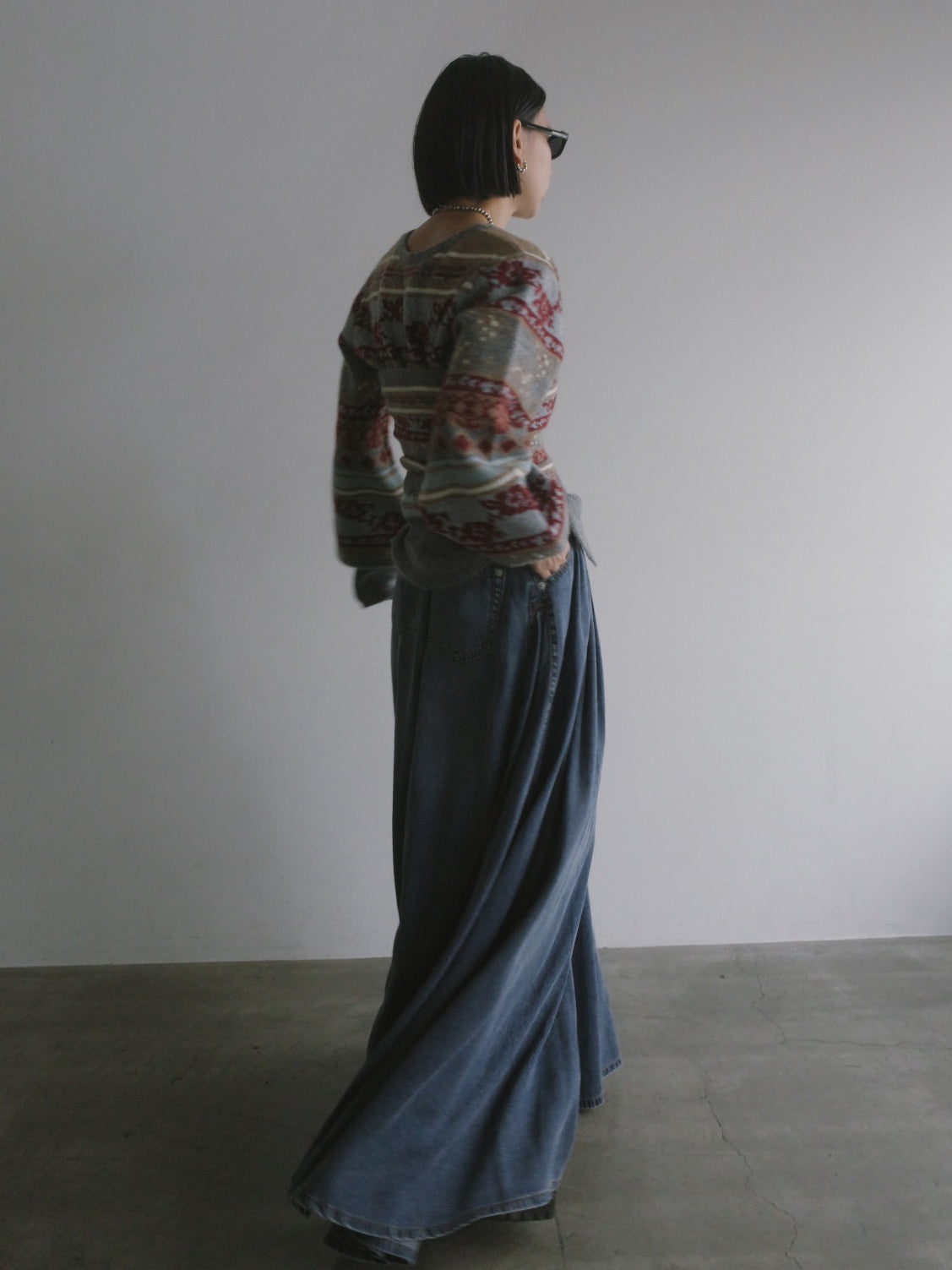 UND JACQUARD FAIR ISLE BUISTIER SET KNIT