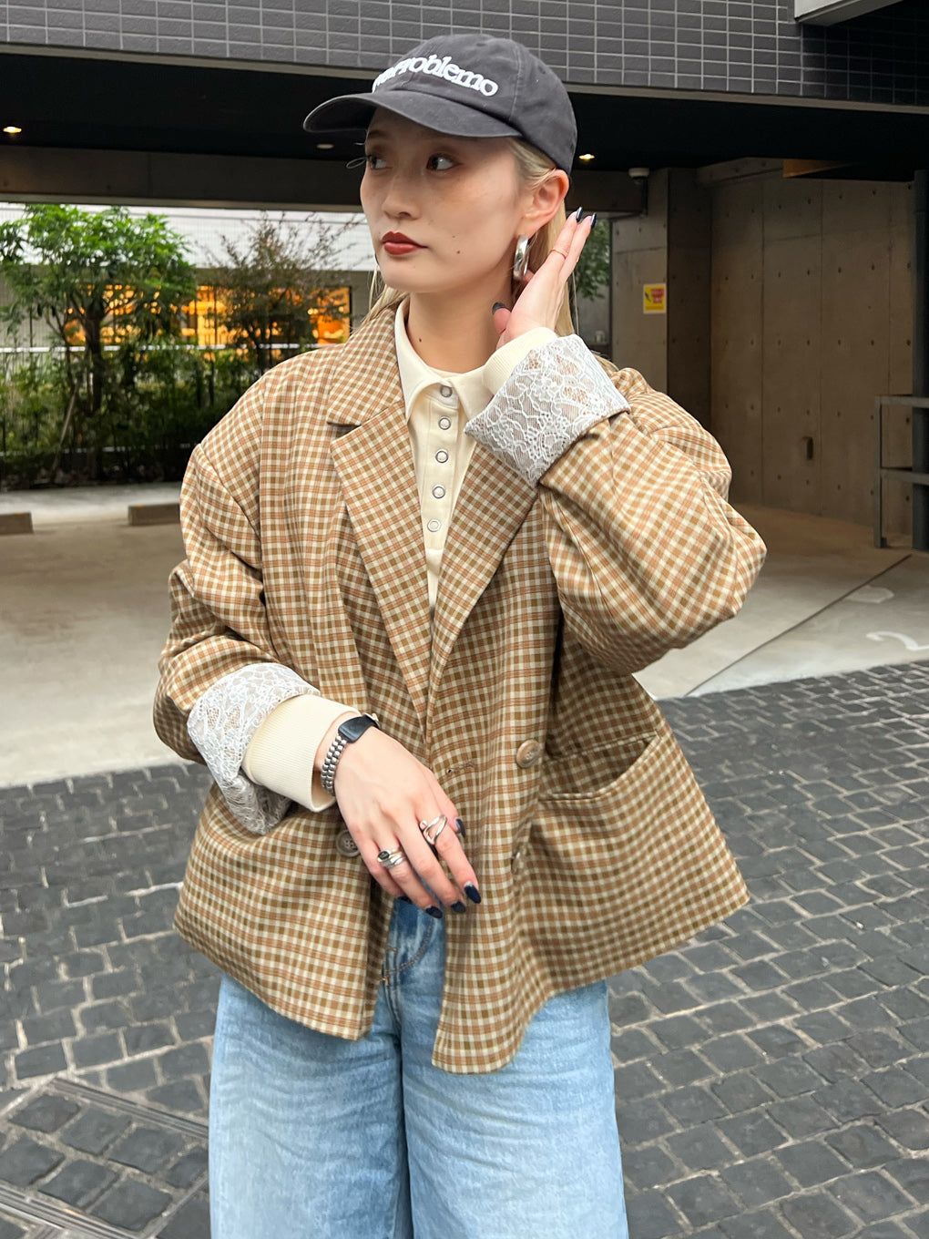 OVER WIDE SHOULDER JACKET