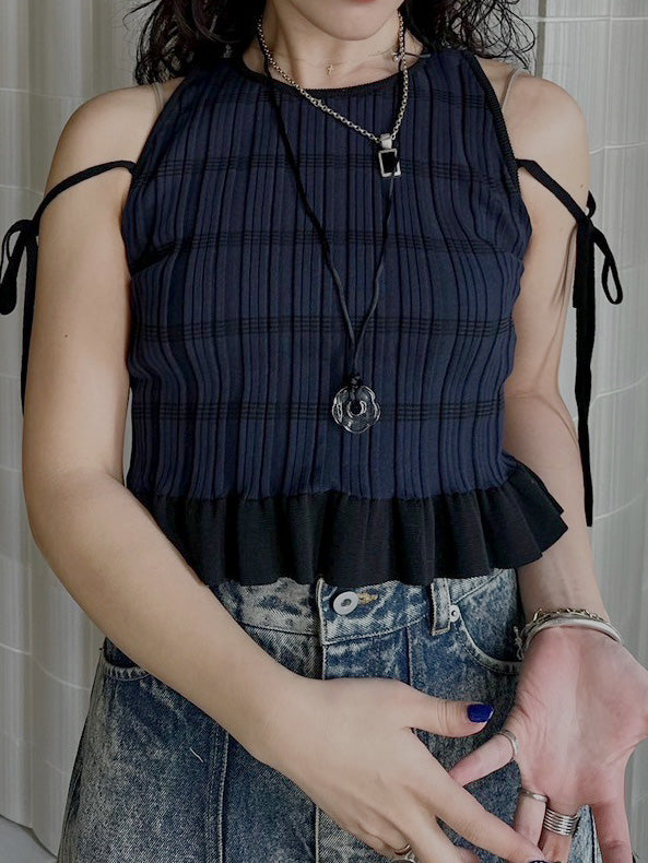 MEDI PURIPURI SHORT KNIT TOP