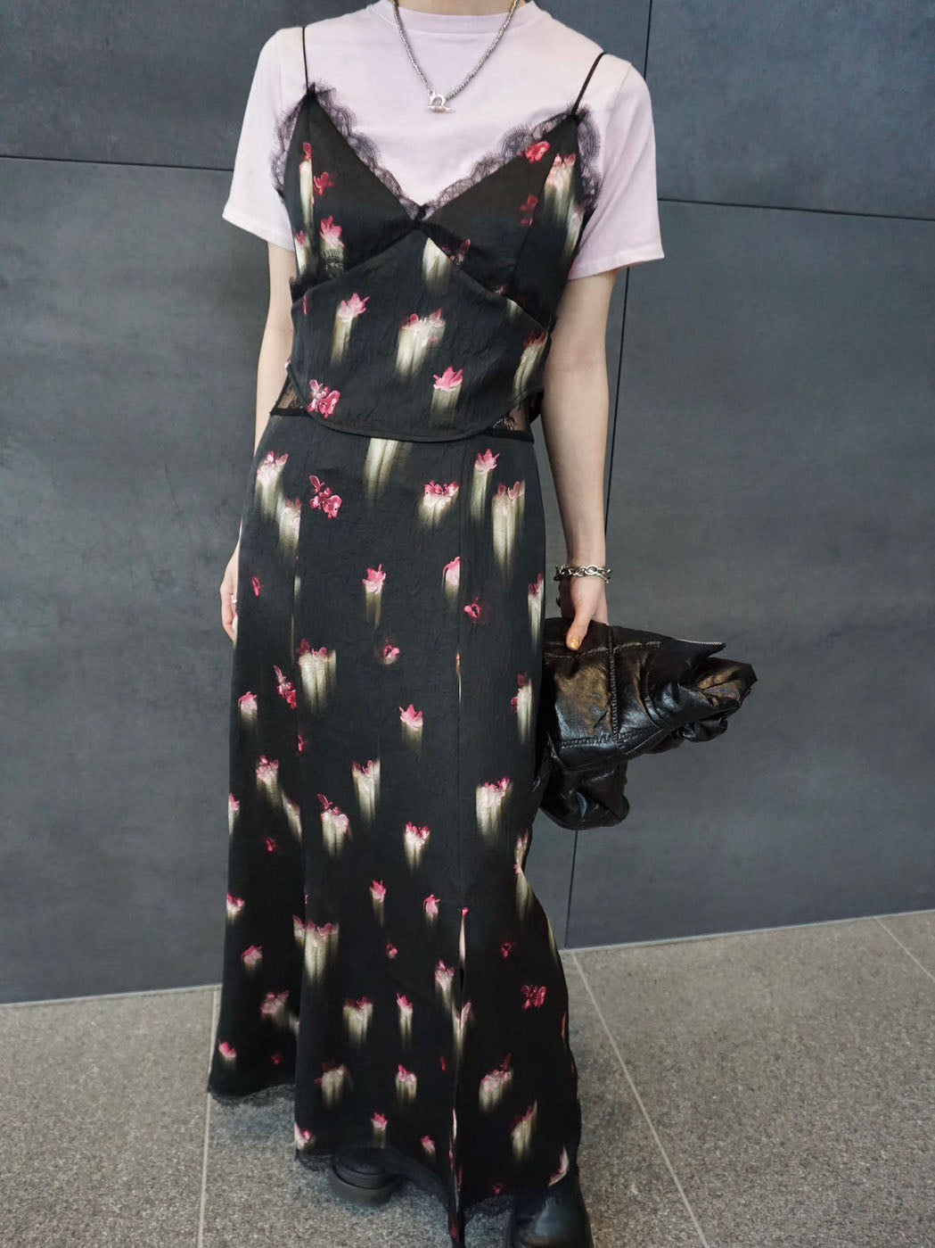 CLARA SATIN CAMI DRESS