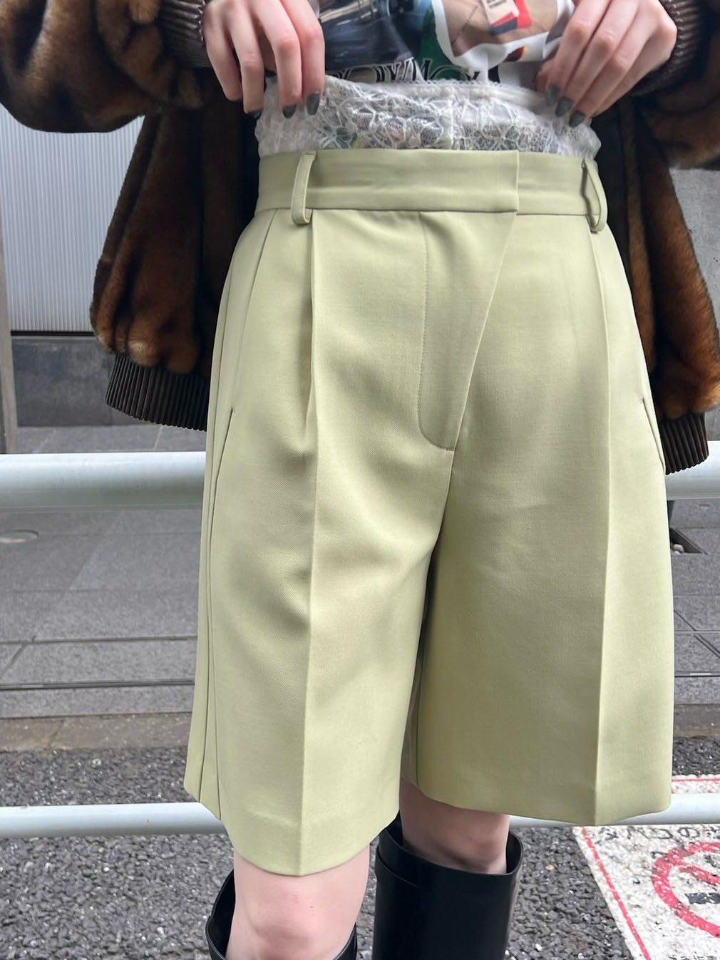 WAVE SWITCHING HALF PANTS