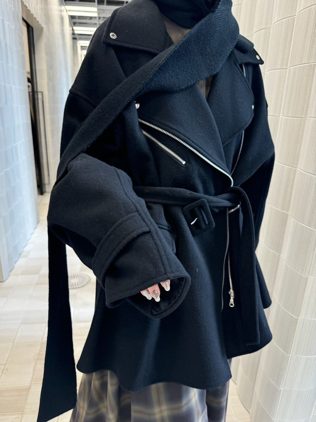 WOOL RIDERS COAT
